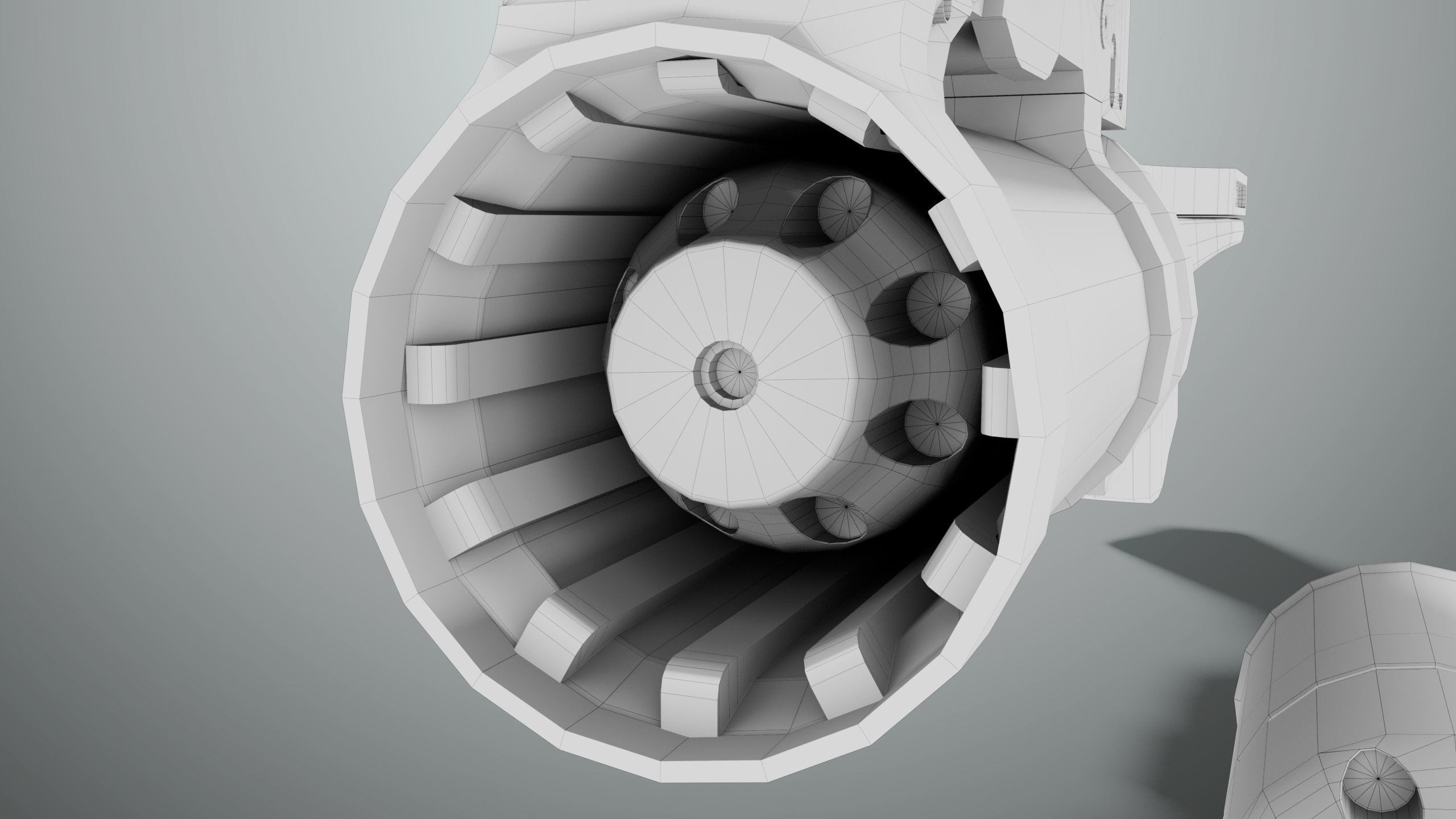 Grenade Launcher 03 Black Generic All PBR Unity UE Textures Low-poly 3D model_39