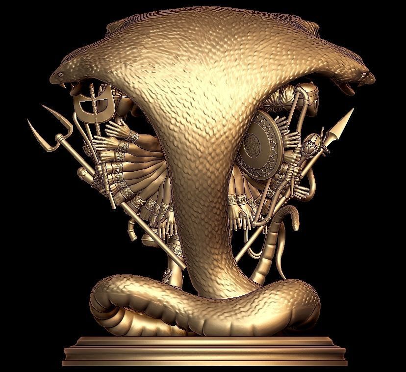 Lord vishnu ji 3D model_2