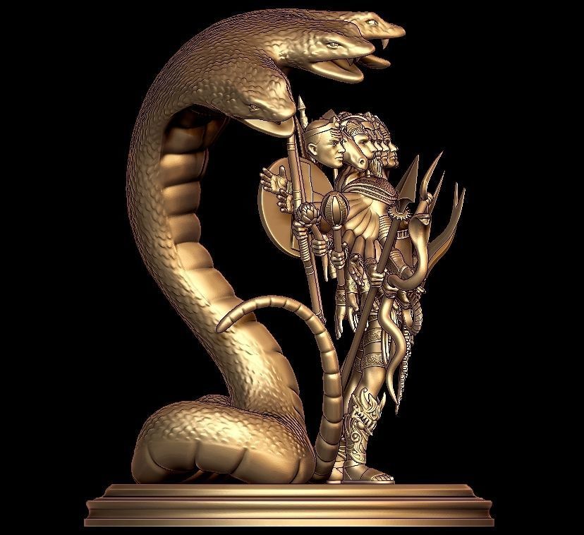 Lord vishnu ji 3D model_1