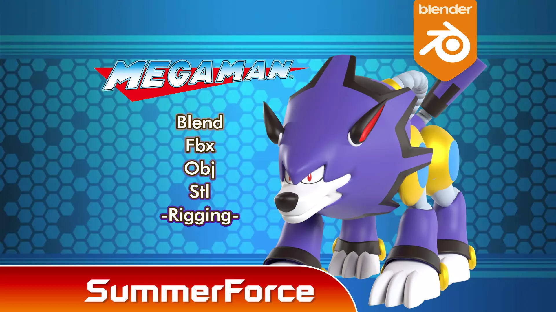 Treble - Megaman 3D model_0