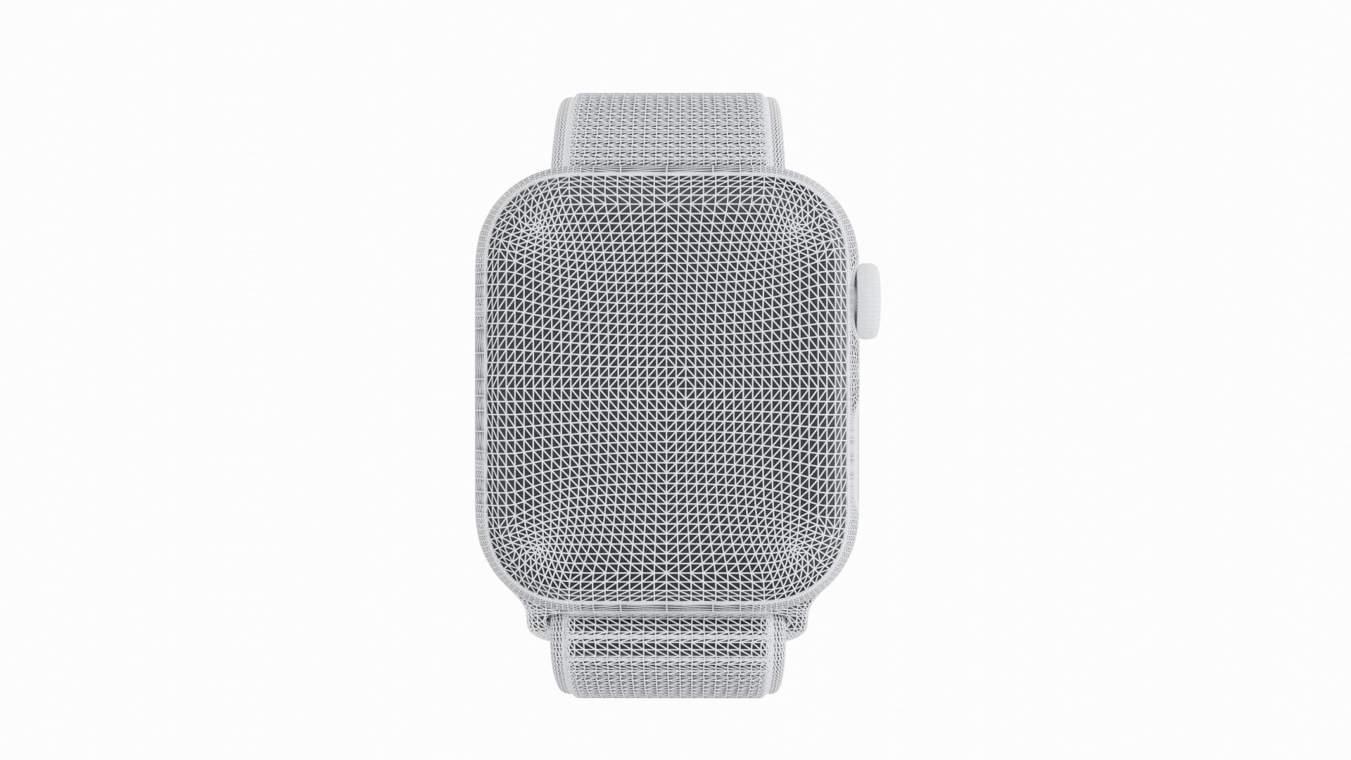 Apple Watch Series 9 Sport Loop Midnight Low-poly 3D model_7