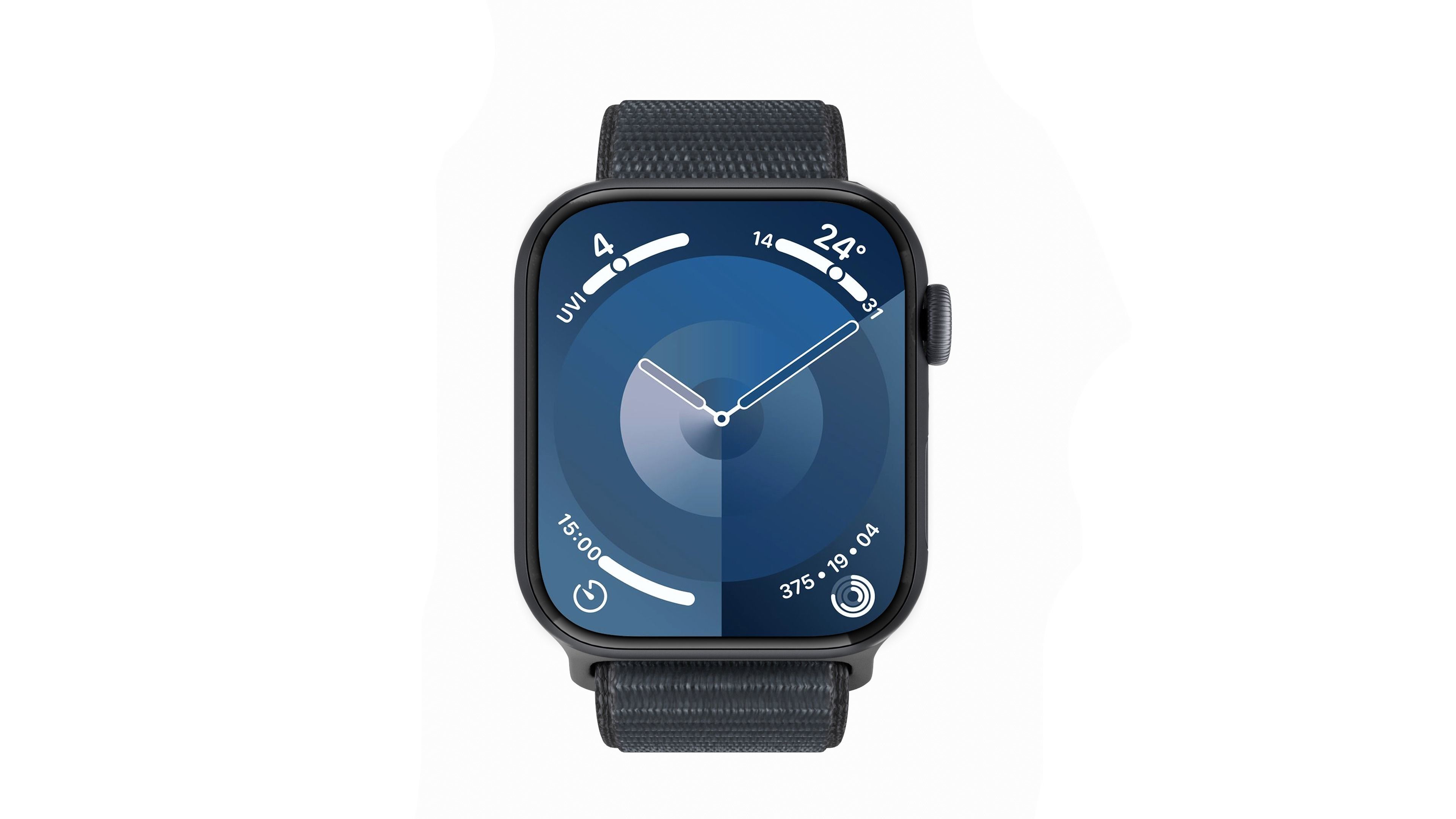 Apple Watch Series 9 Sport Loop Midnight Low-poly 3D model_2