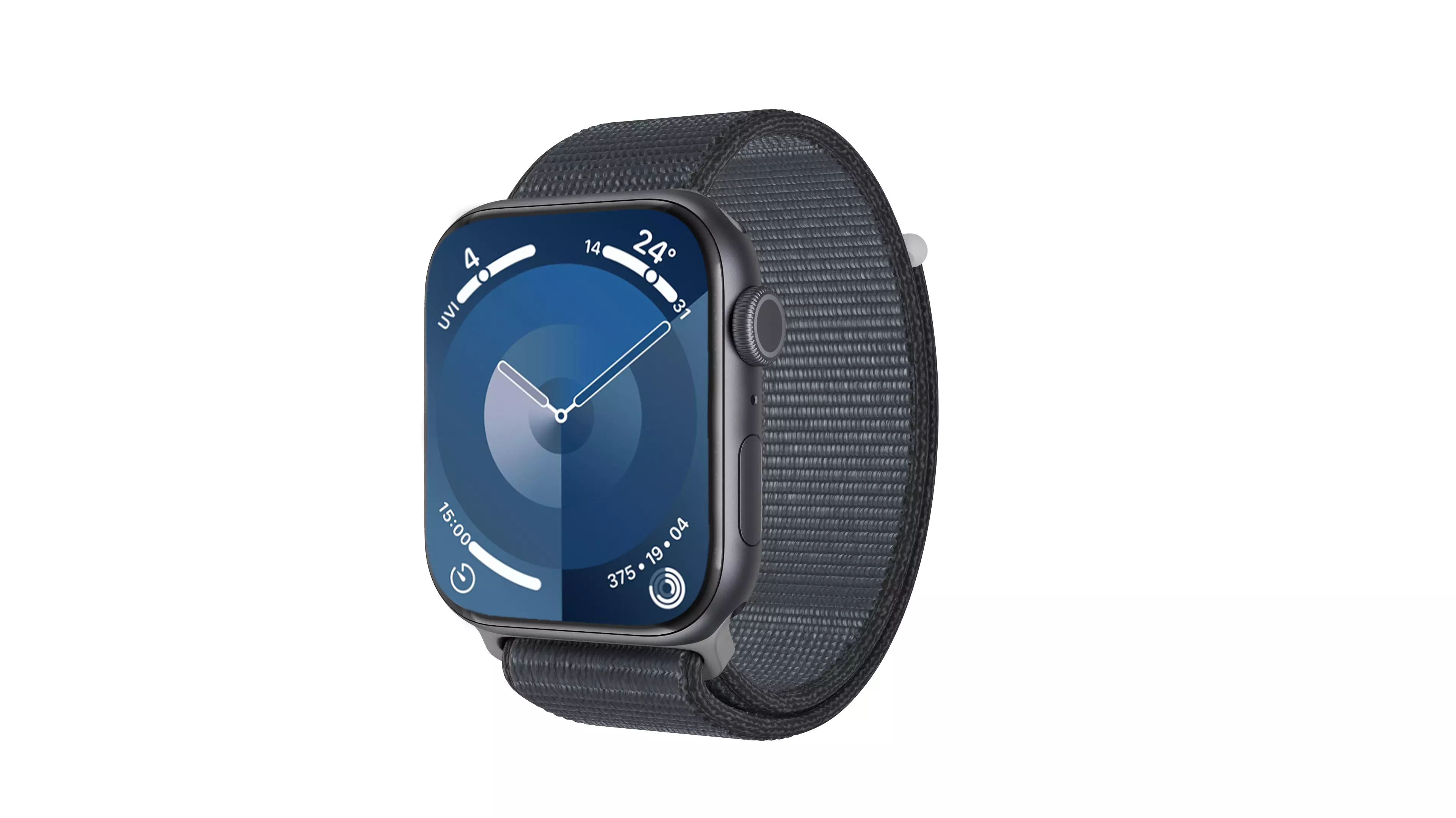 Apple Watch Series 9 Sport Loop Midnight Low-poly 3D model_0