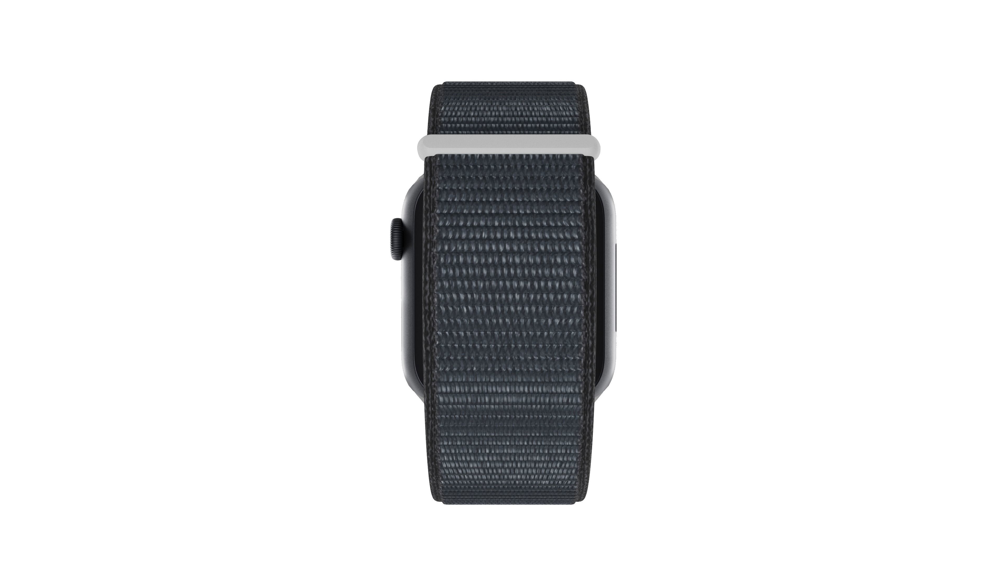 Apple Watch Series 9 Sport Loop Midnight Low-poly 3D model_3