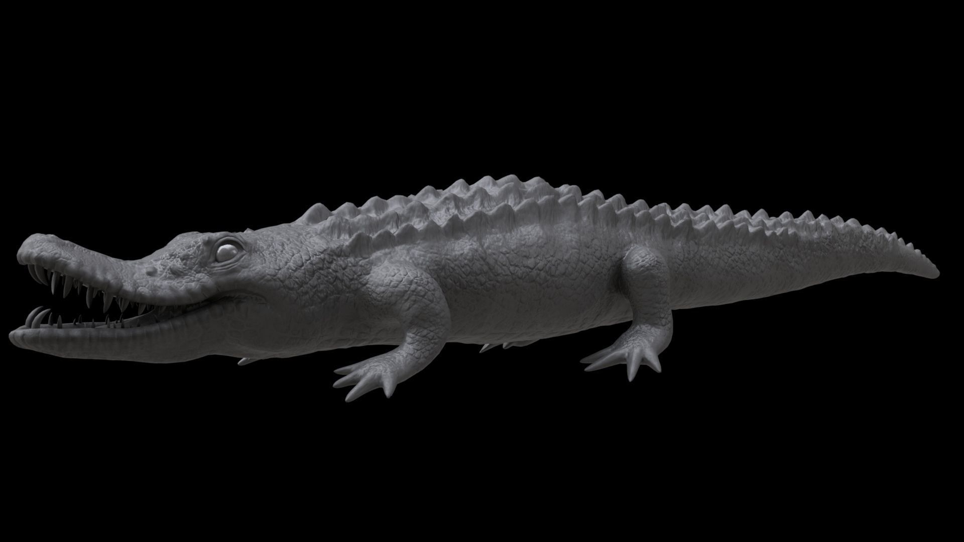 crocodile 3d model 3D model_13