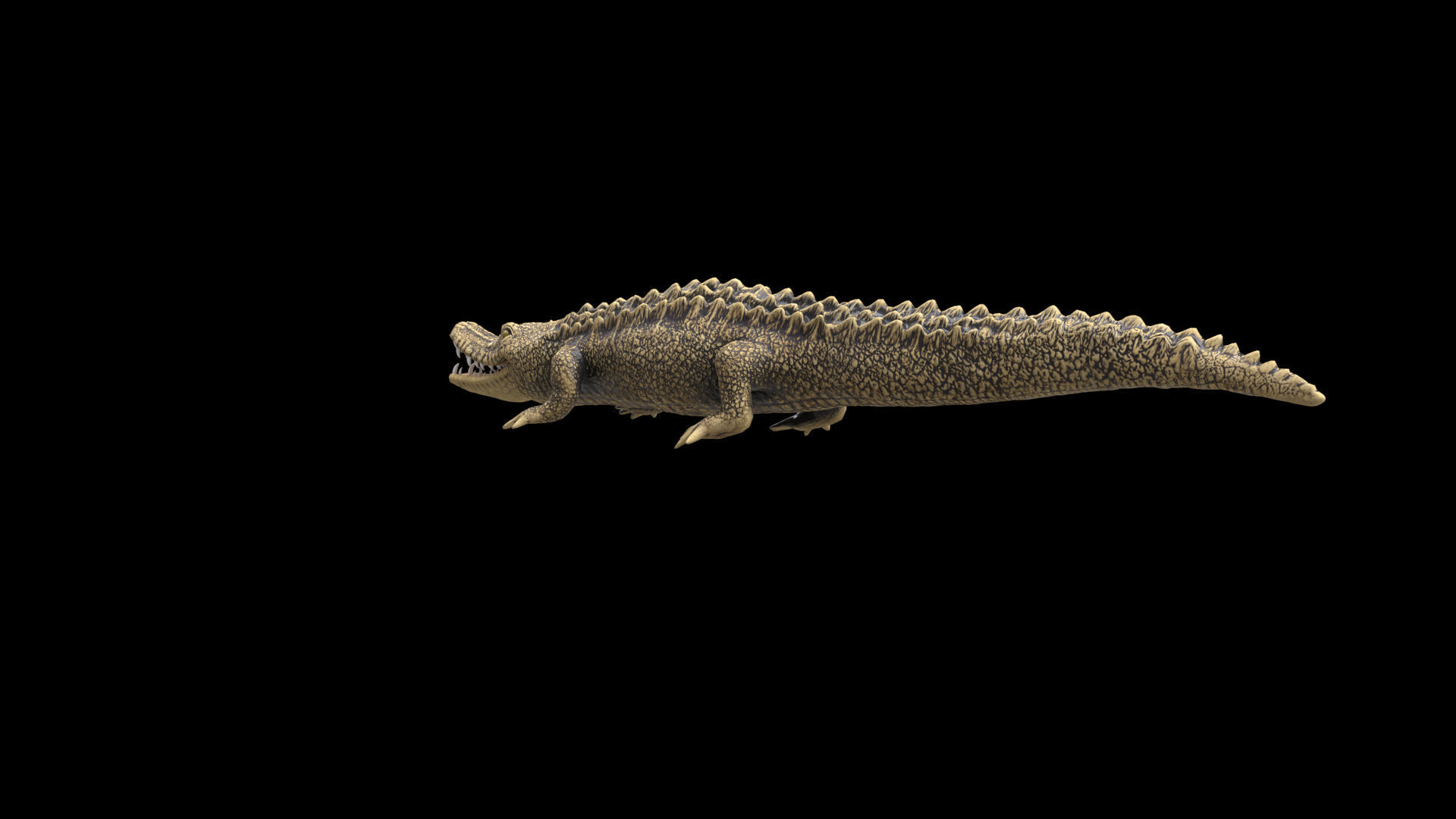 crocodile 3d model 3D model_6