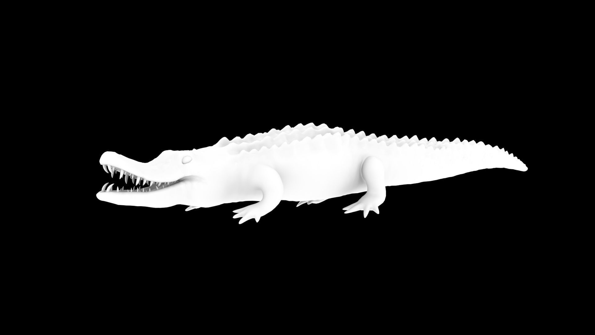 crocodile 3d model 3D model_10