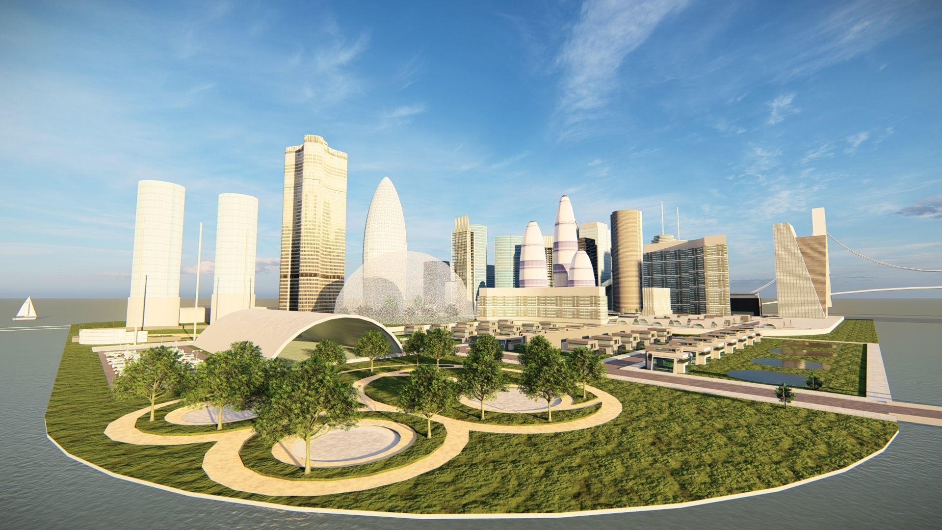 modern city- urban 3D model_6