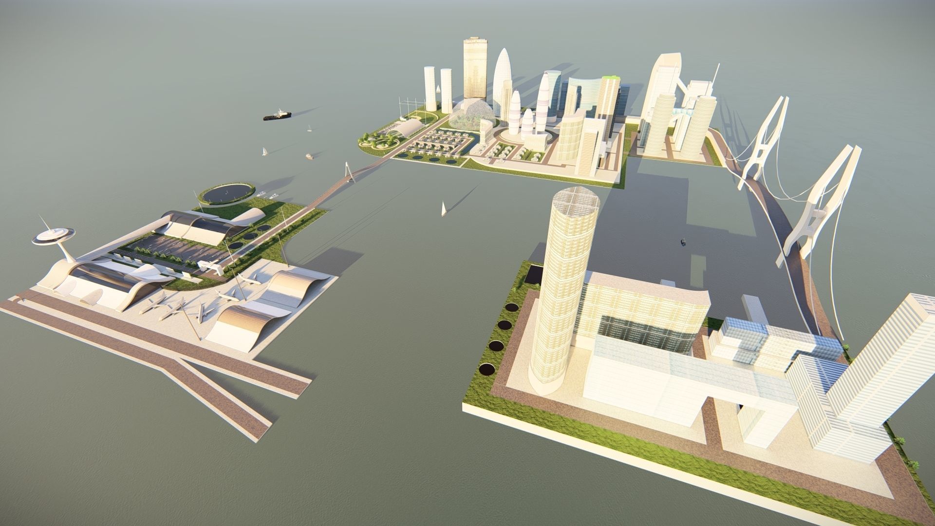 modern city- urban 3D model_4