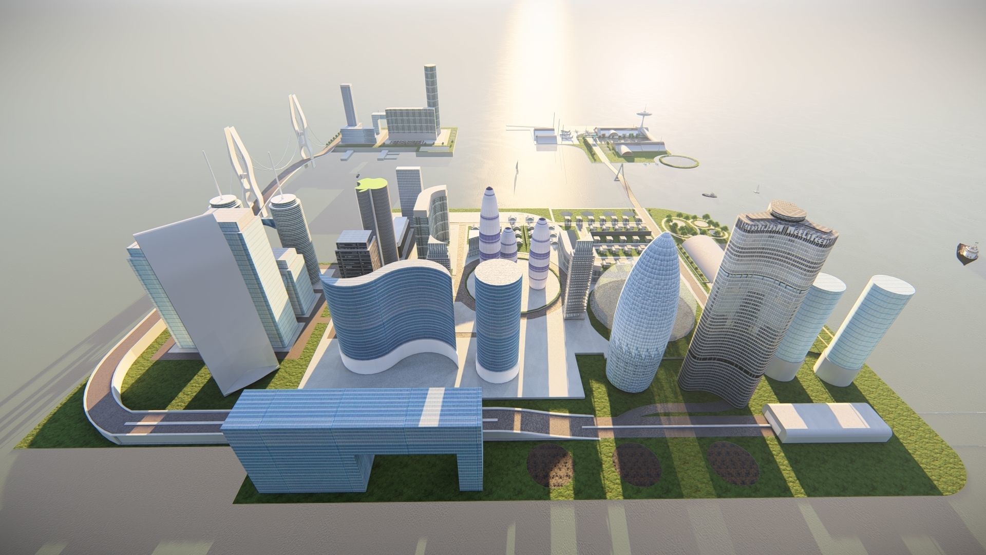 modern city- urban 3D model_15