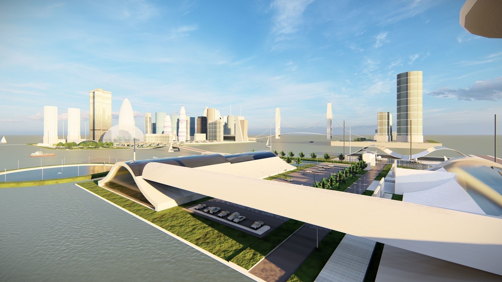 modern city- urban 3D model_12