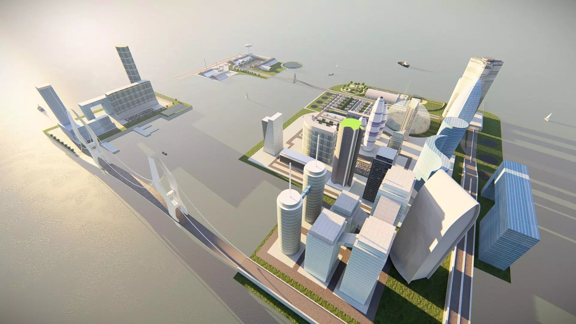 modern city- urban 3D model_0
