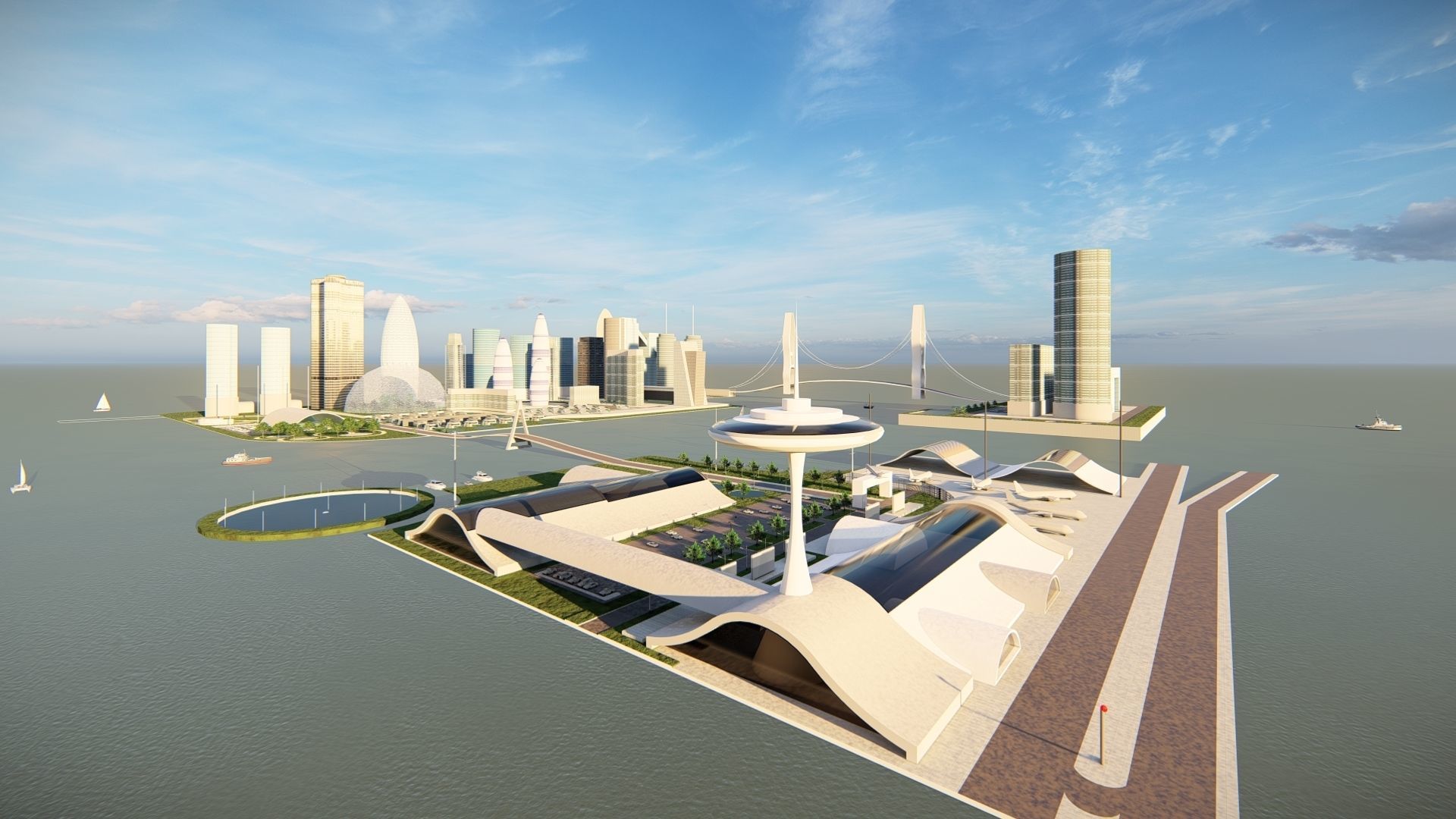 modern city- urban 3D model_11