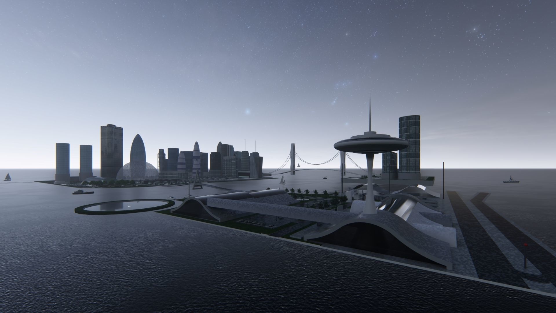modern city- urban 3D model_2