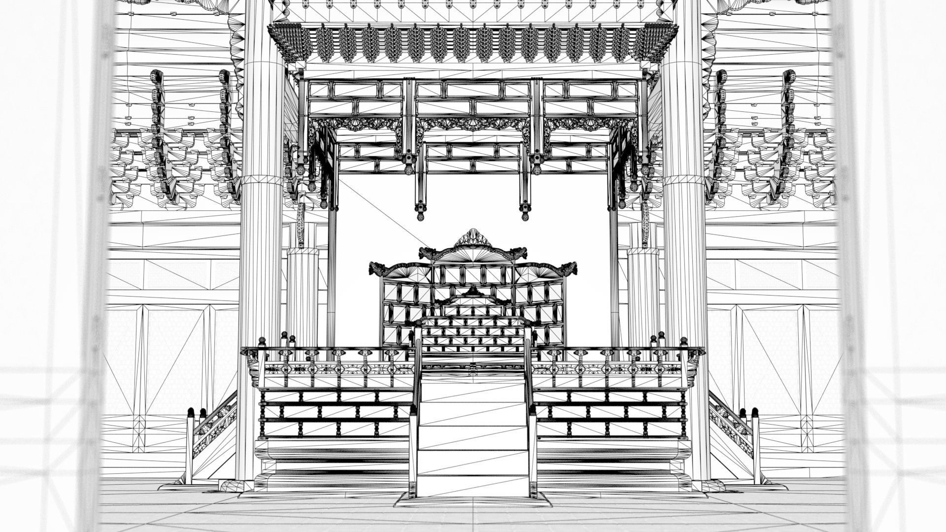 Korea Gyeongbokgung Geunjeongjeon - Joseon Palace 3D model_4