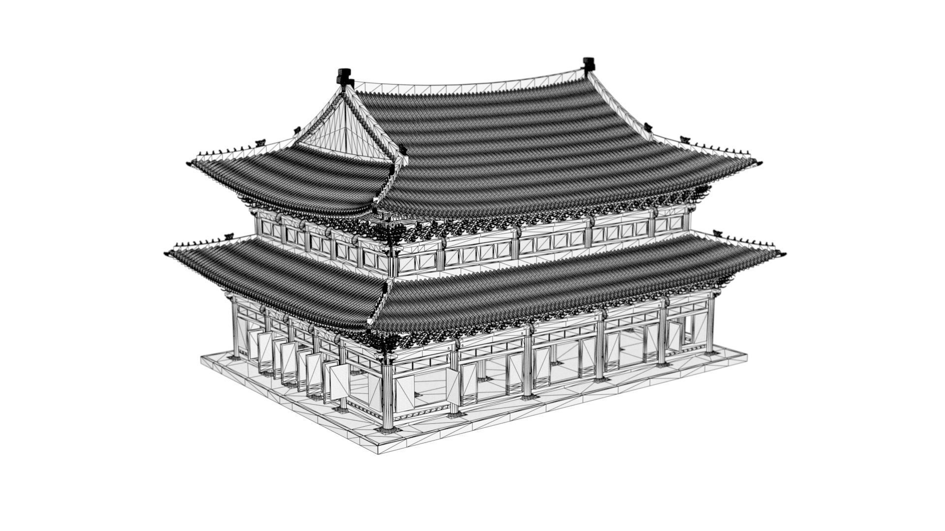 Korea Gyeongbokgung Geunjeongjeon - Joseon Palace 3D model_2