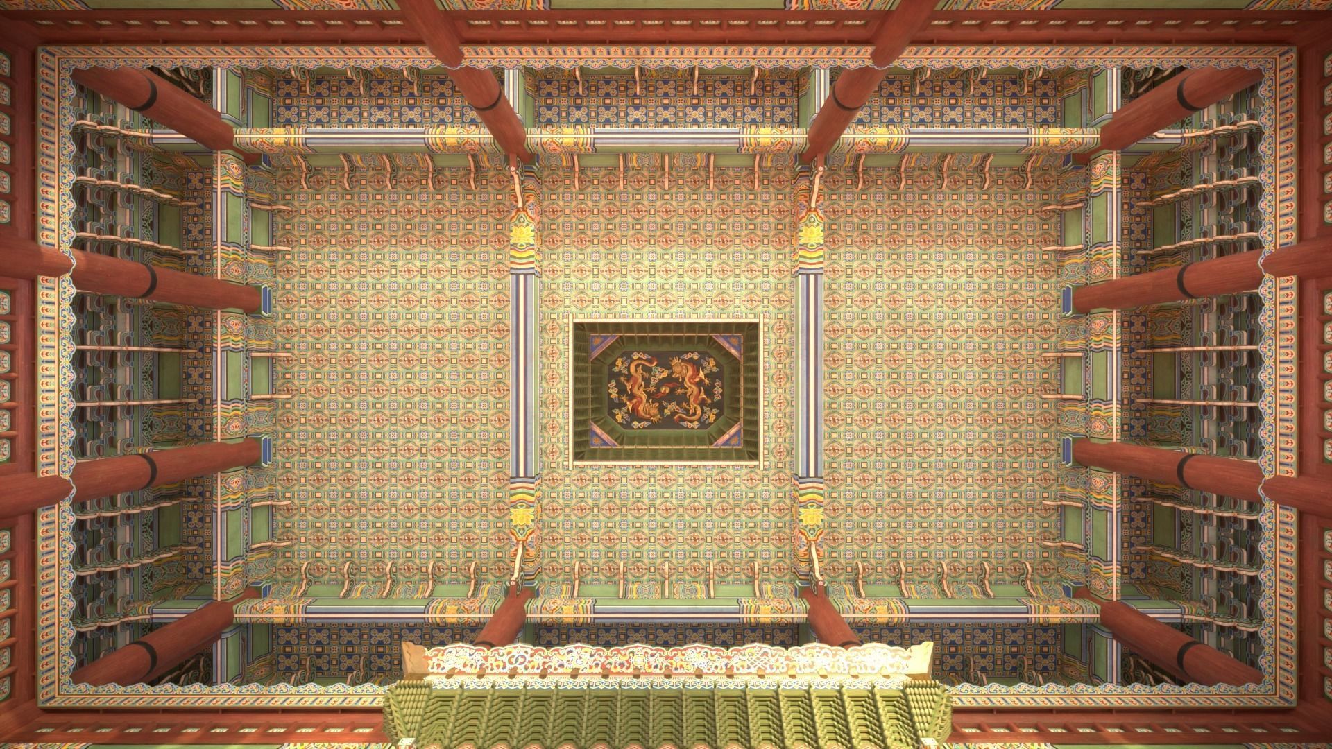 Korea Gyeongbokgung Geunjeongjeon - Joseon Palace 3D model_12