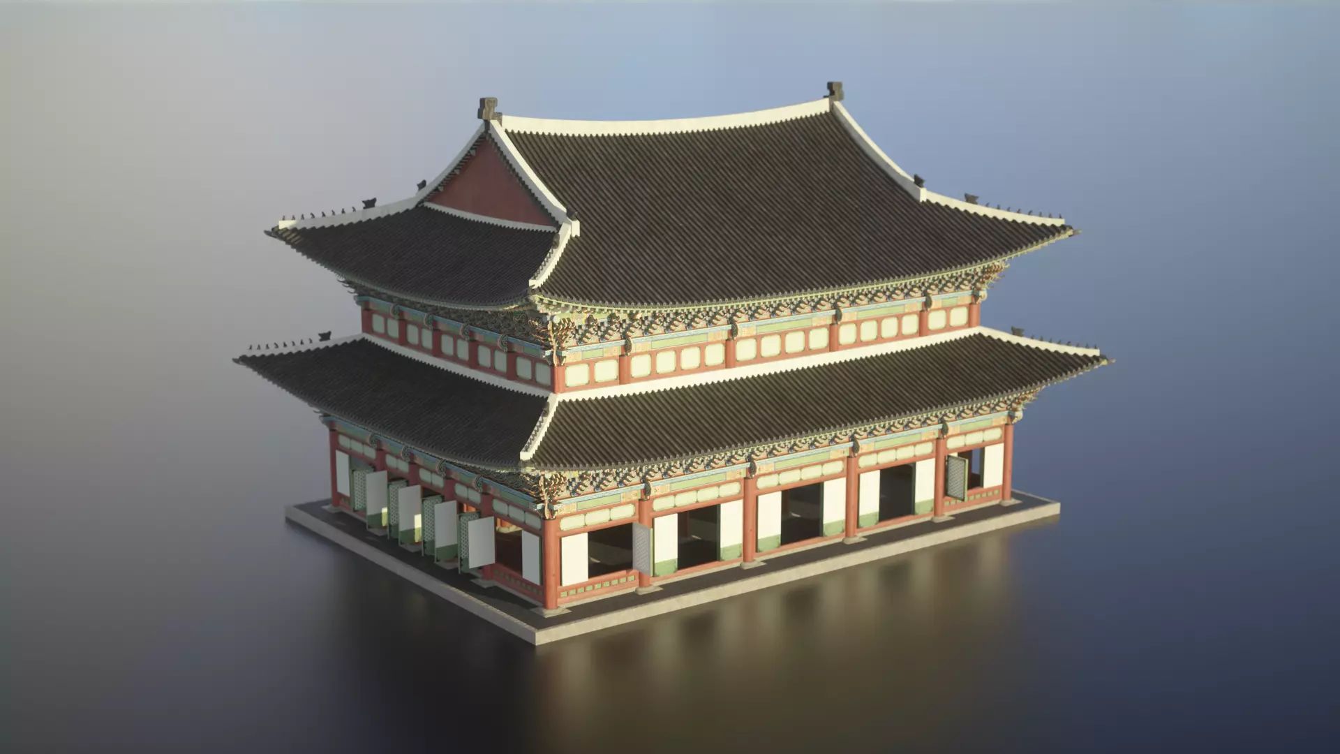 Korea Gyeongbokgung Geunjeongjeon - Joseon Palace 3D model_0