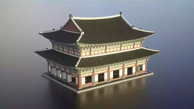 Korea Gyeongbokgung Geunjeongjeon - Joseon Palace 3D model