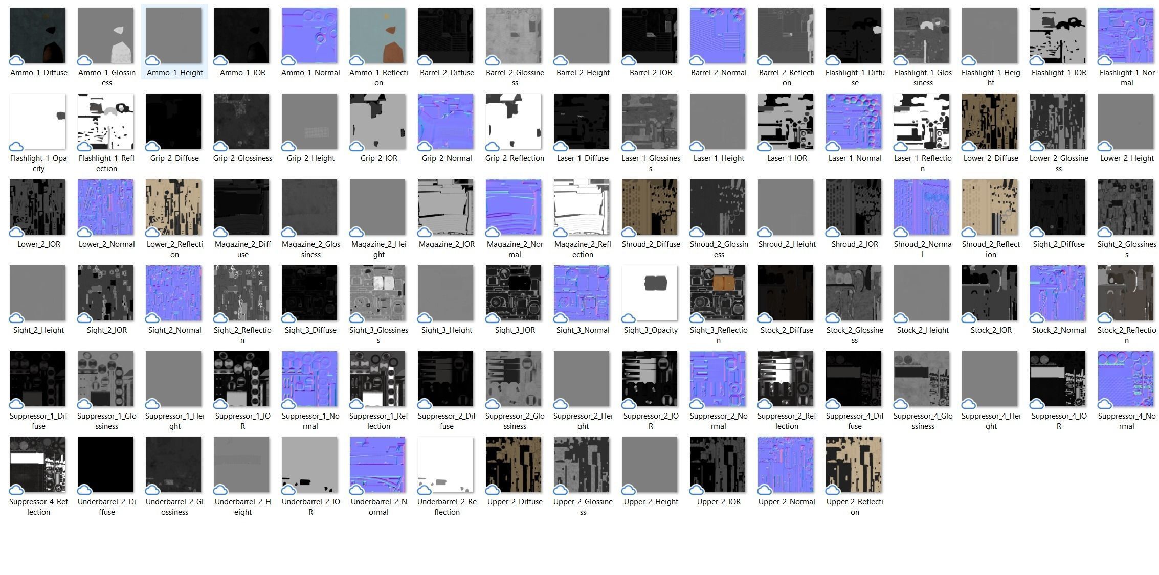 Assault Rifle 2 Low-poly 3D model_25