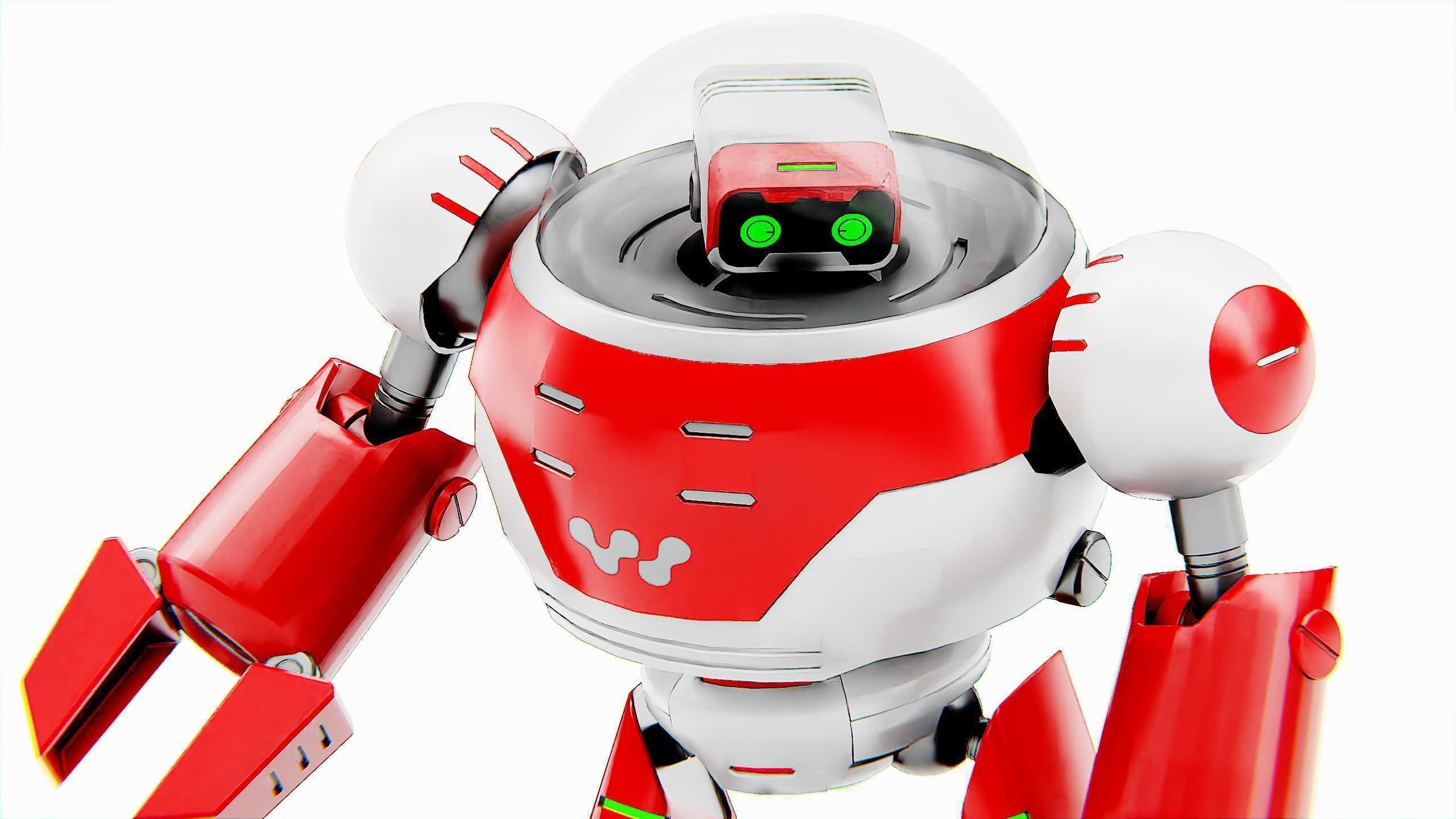 TOON DROID ZEFF Rigged for Unreal Engine - Unity - MIXAMO 3D model_27