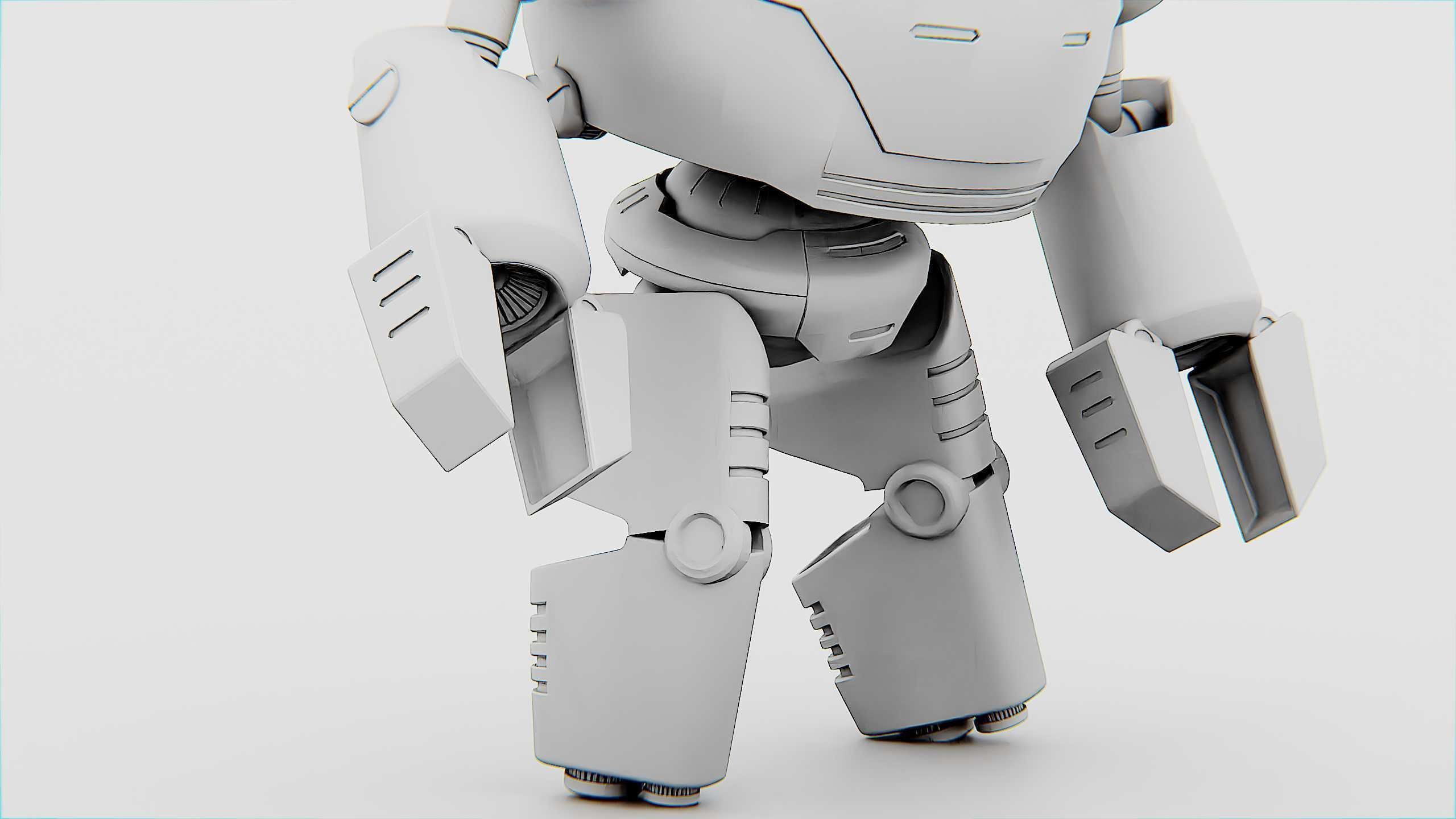 TOON DROID ZEFF Rigged for Unreal Engine - Unity - MIXAMO 3D model_34