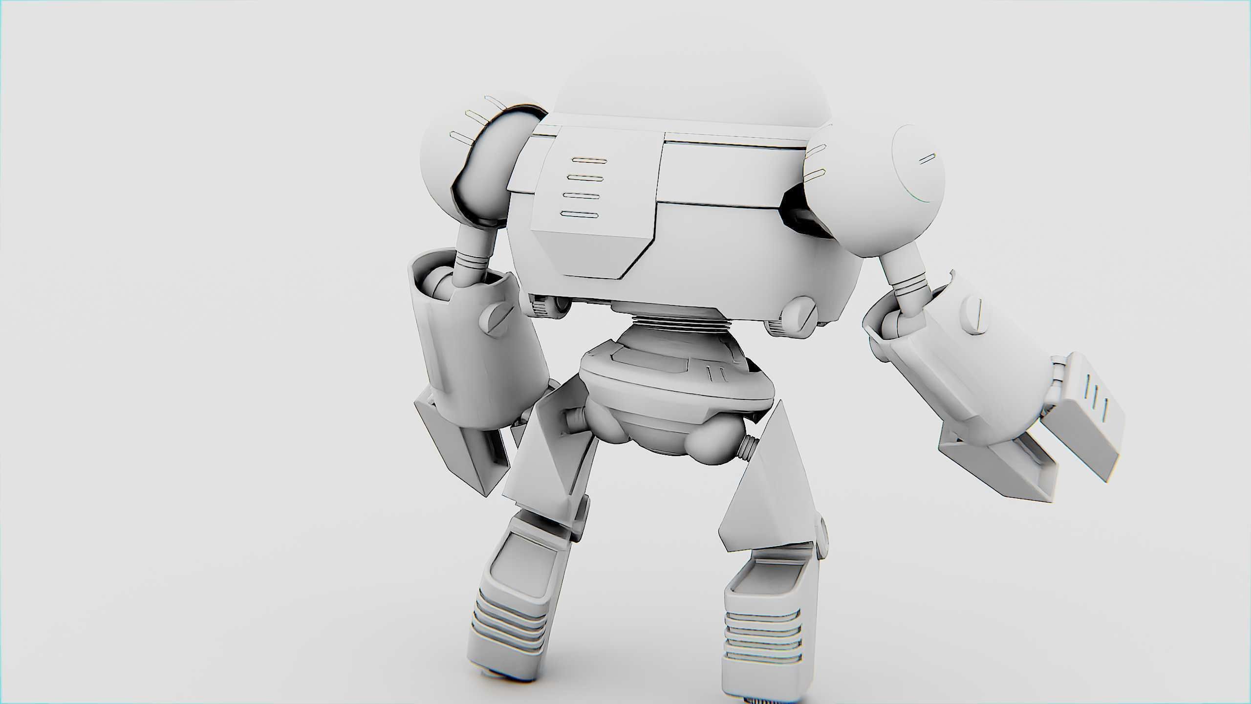 TOON DROID ZEFF Rigged for Unreal Engine - Unity - MIXAMO 3D model_33