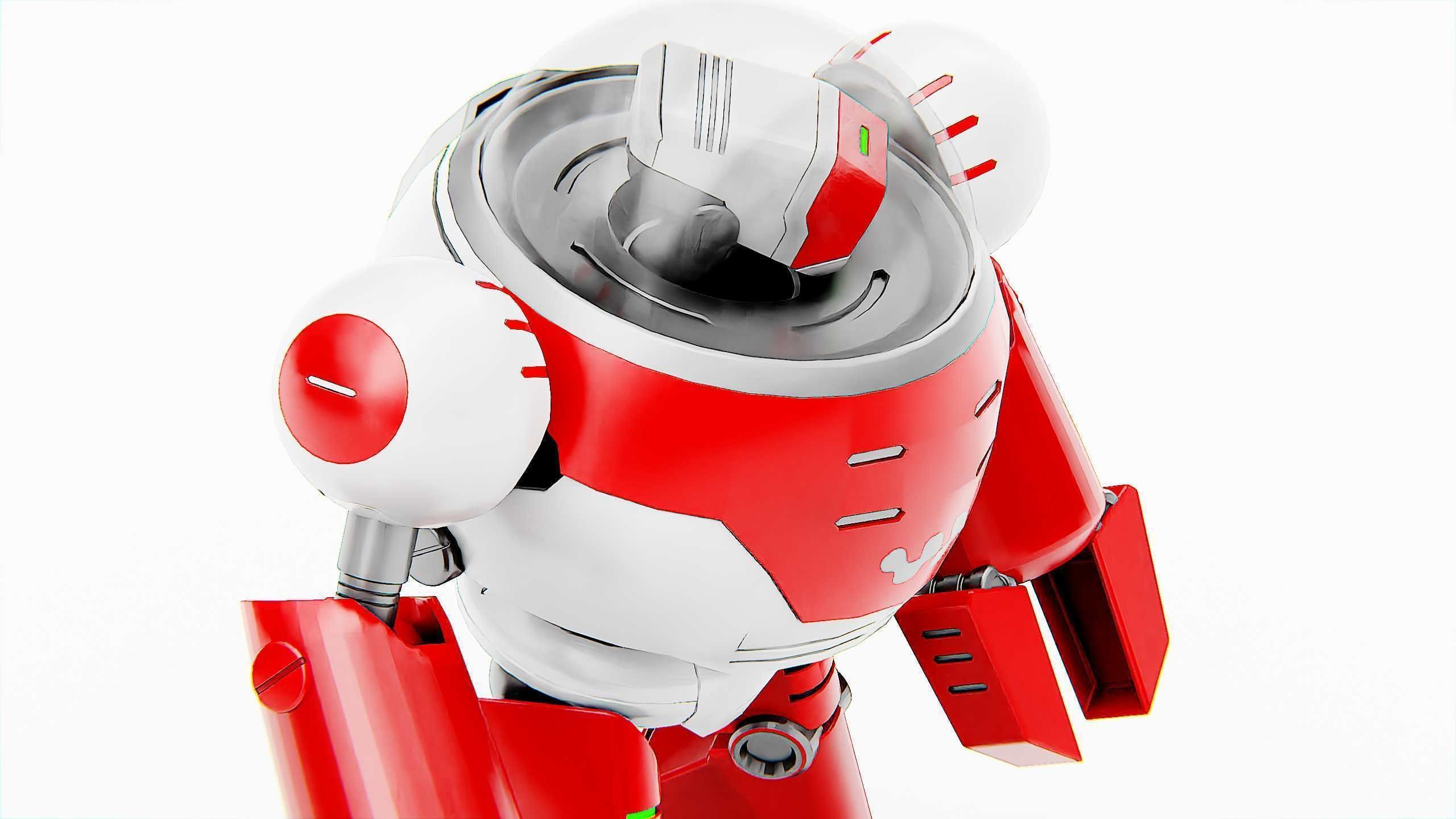 TOON DROID ZEFF Rigged for Unreal Engine - Unity - MIXAMO 3D model_28