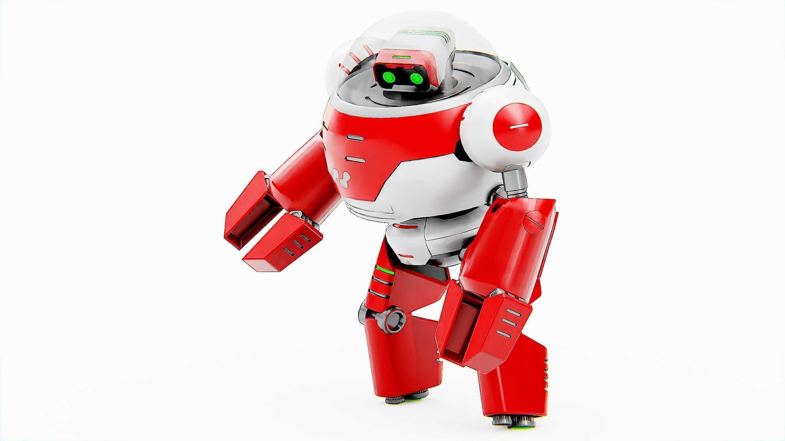 TOON DROID ZEFF Rigged for Unreal Engine - Unity - MIXAMO 3D model_25