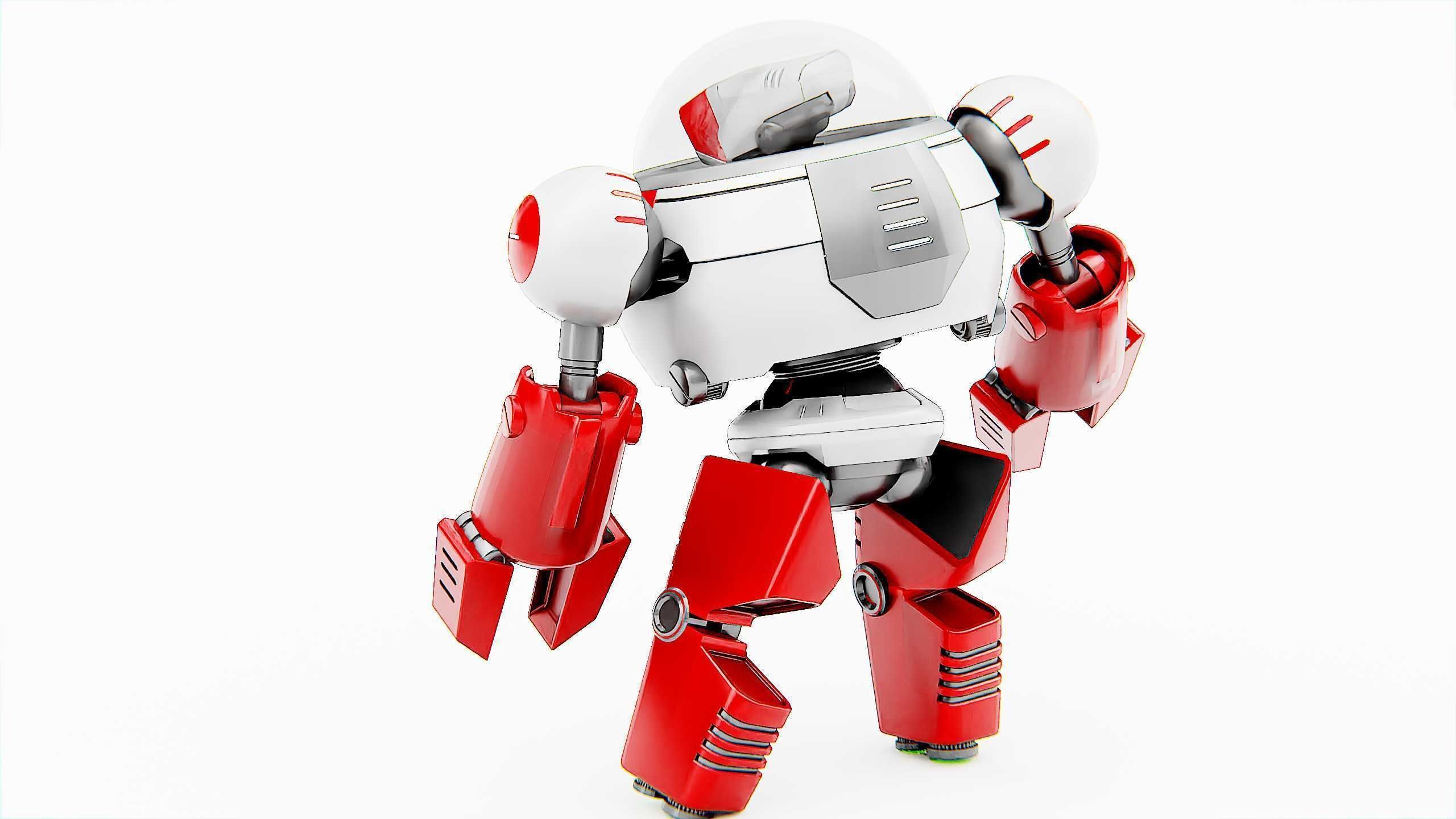 TOON DROID ZEFF Rigged for Unreal Engine - Unity - MIXAMO 3D model_18