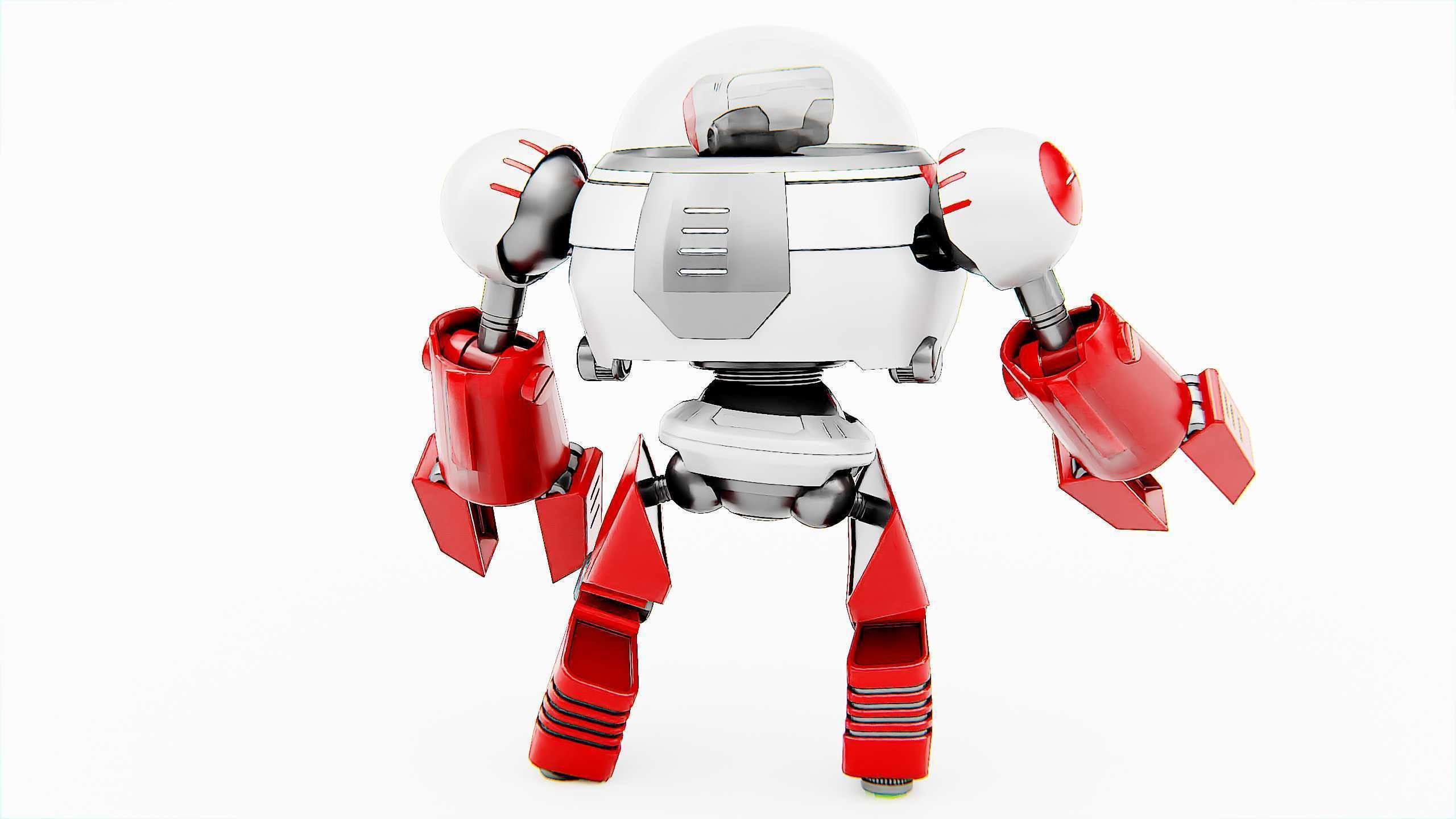 TOON DROID ZEFF Rigged for Unreal Engine - Unity - MIXAMO 3D model_15