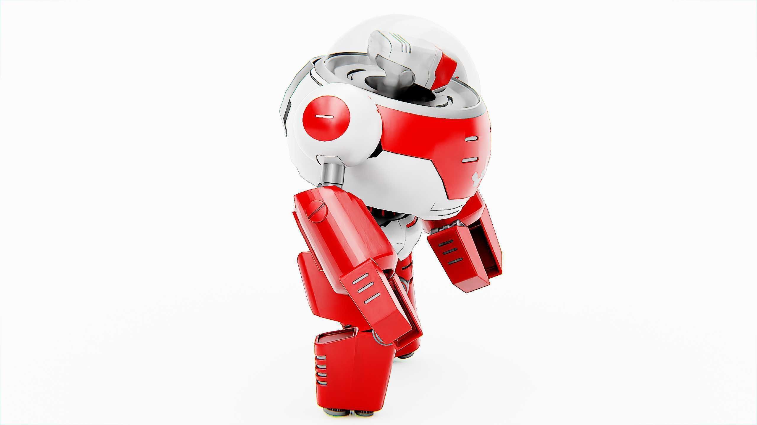 TOON DROID ZEFF Rigged for Unreal Engine - Unity - MIXAMO 3D model_7