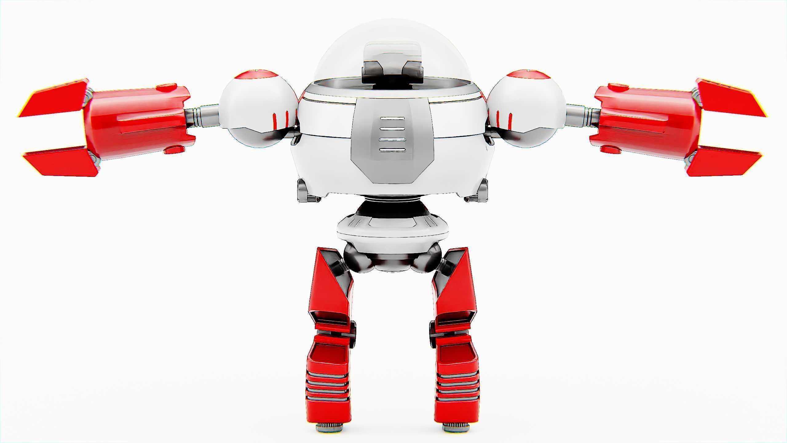 TOON DROID ZEFF Rigged for Unreal Engine - Unity - MIXAMO 3D model_31