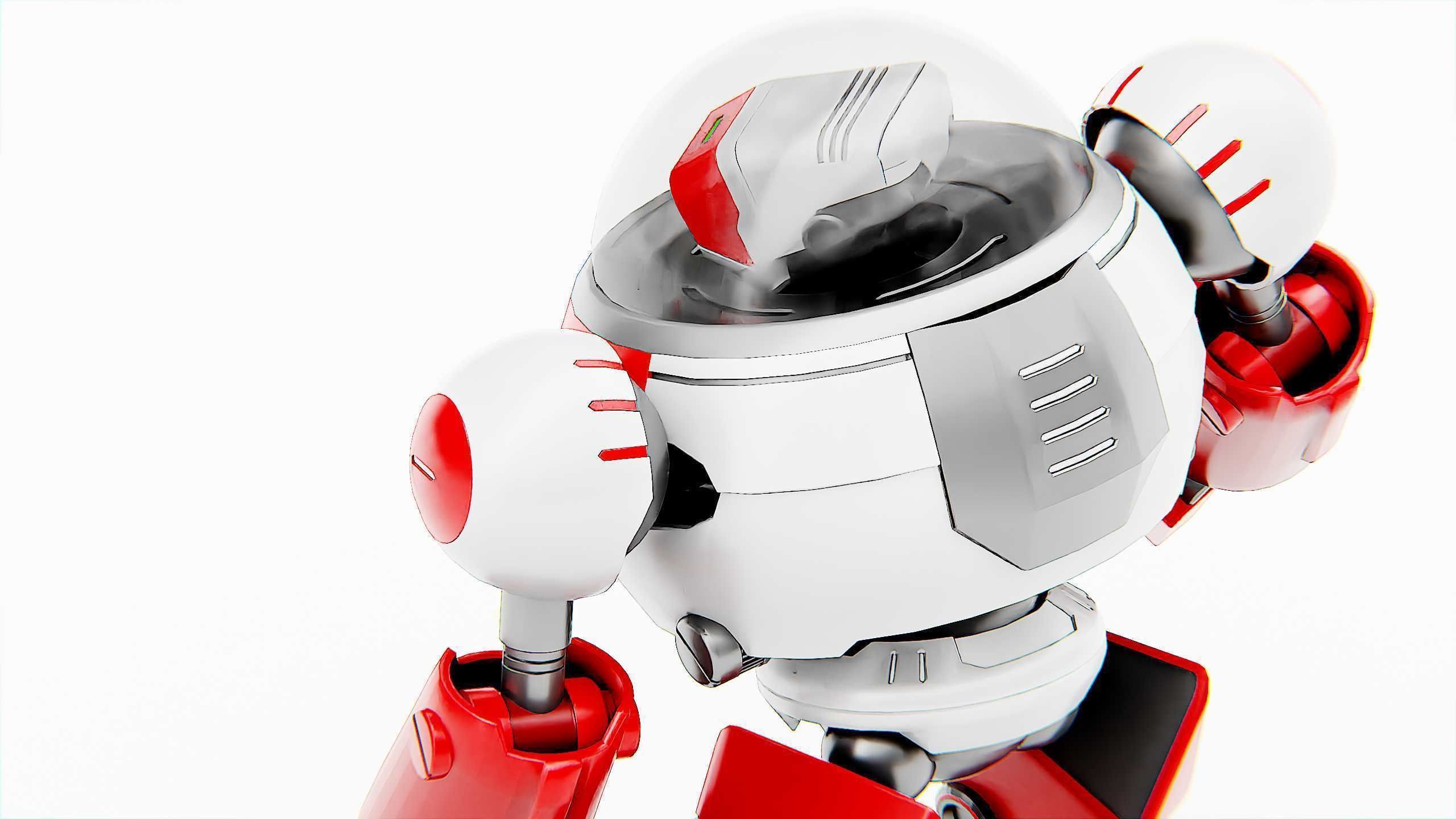 TOON DROID ZEFF Rigged for Unreal Engine - Unity - MIXAMO 3D model_29