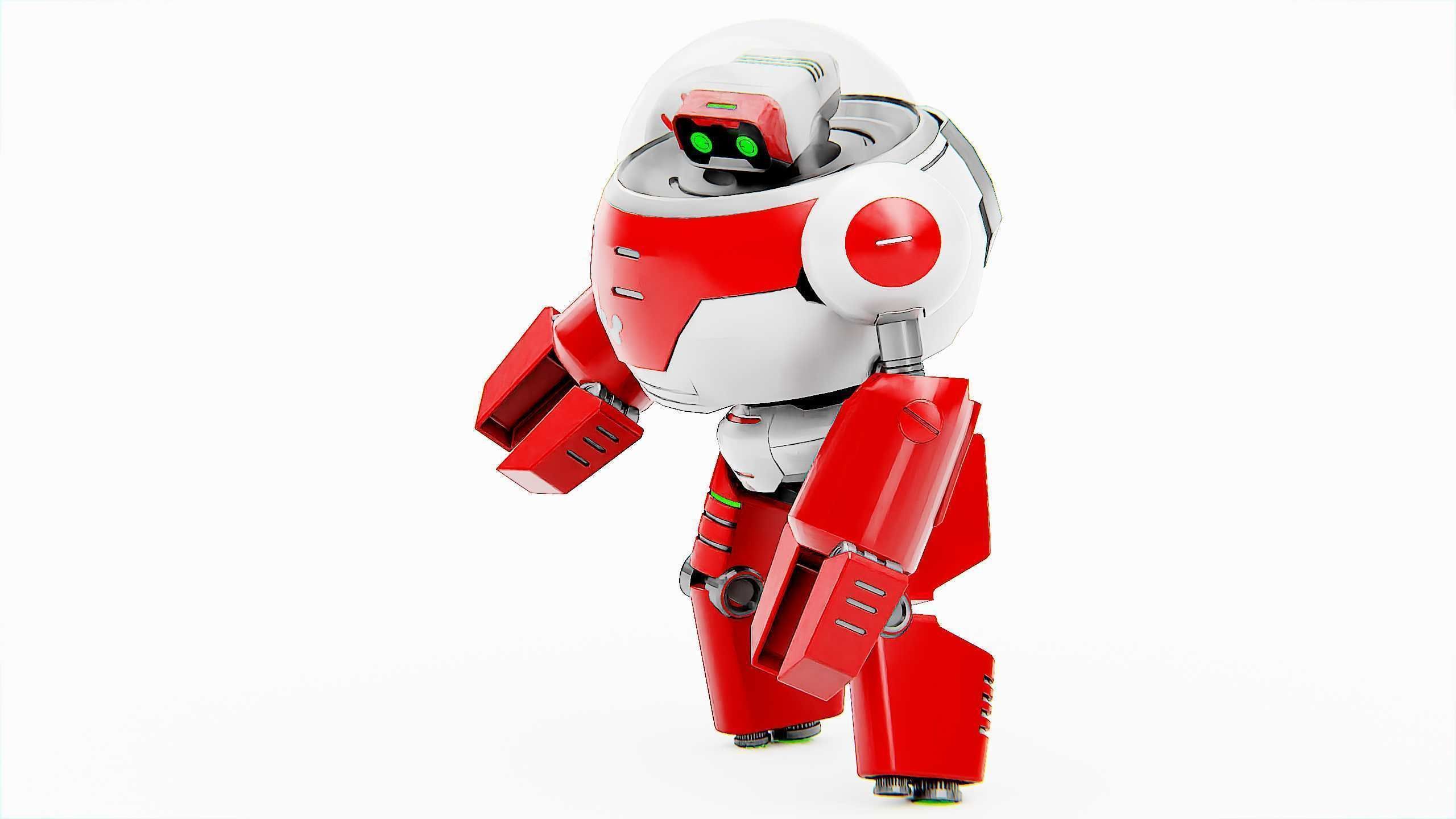 TOON DROID ZEFF Rigged for Unreal Engine - Unity - MIXAMO 3D model_24