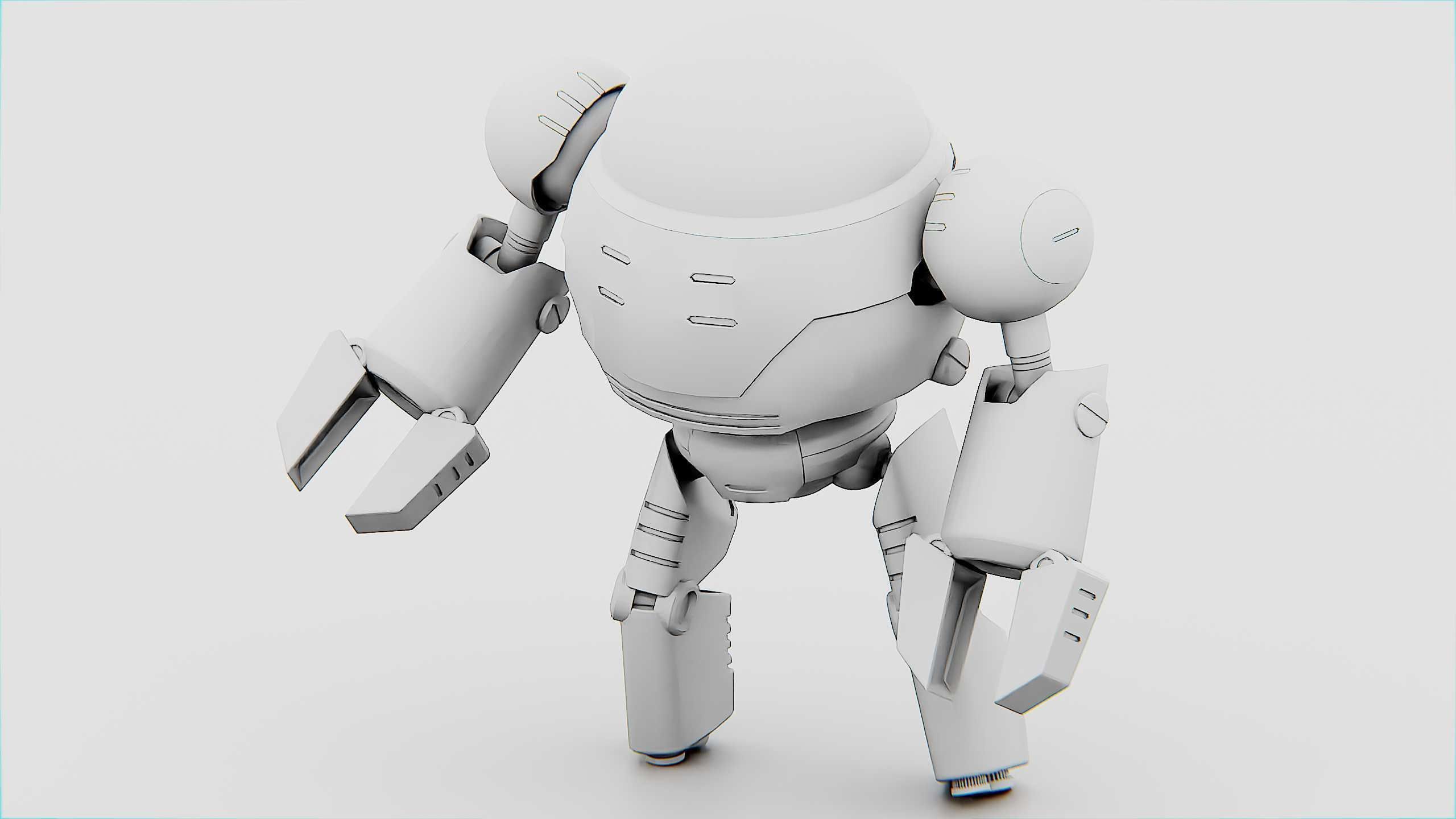 TOON DROID ZEFF Rigged for Unreal Engine - Unity - MIXAMO 3D model_32