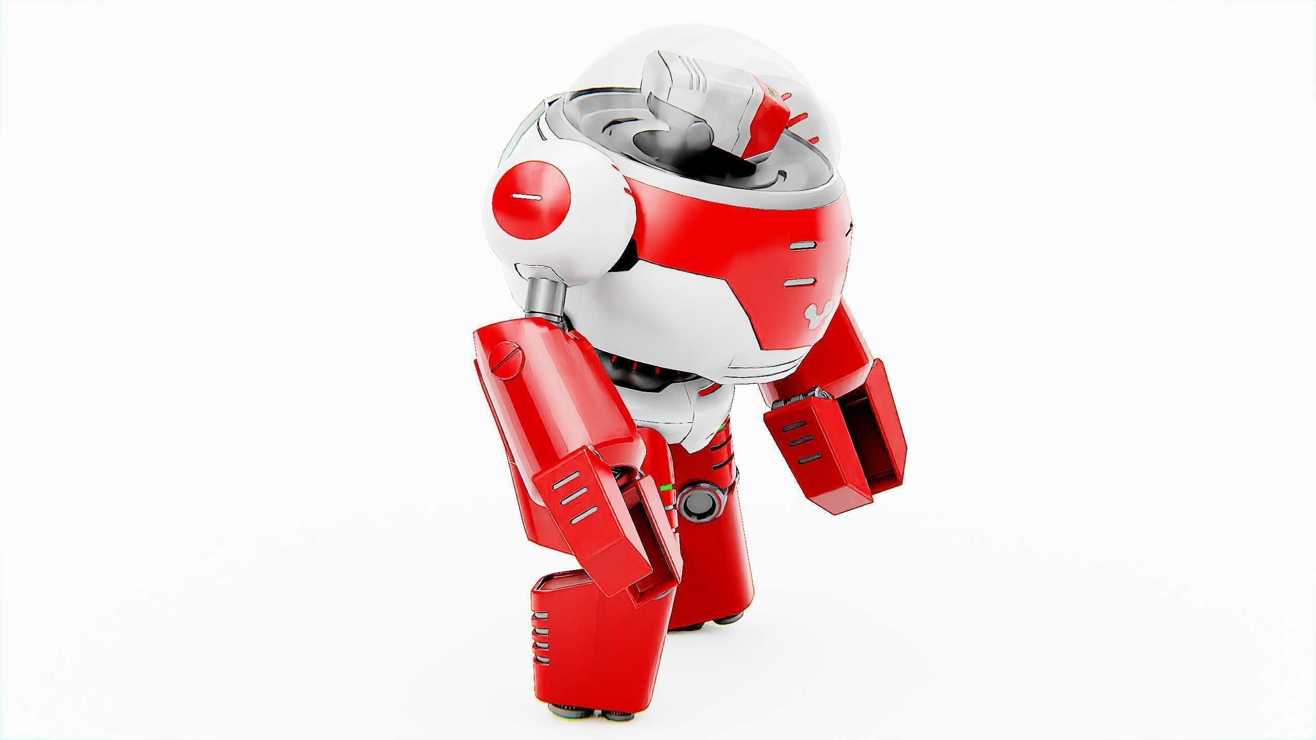 TOON DROID ZEFF Rigged for Unreal Engine - Unity - MIXAMO 3D model_6