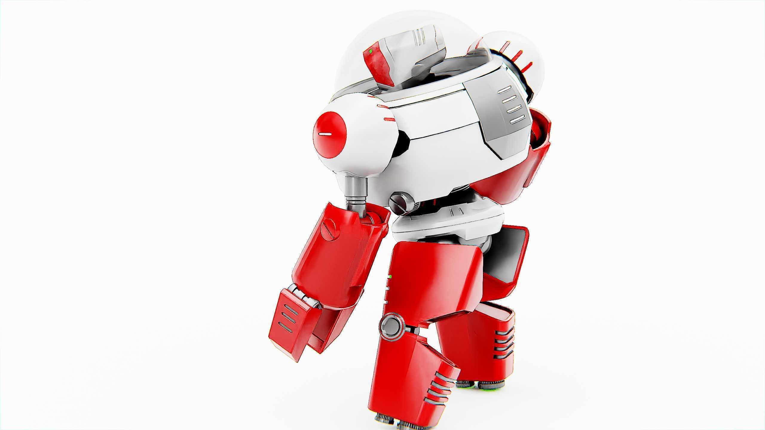 TOON DROID ZEFF Rigged for Unreal Engine - Unity - MIXAMO 3D model_20