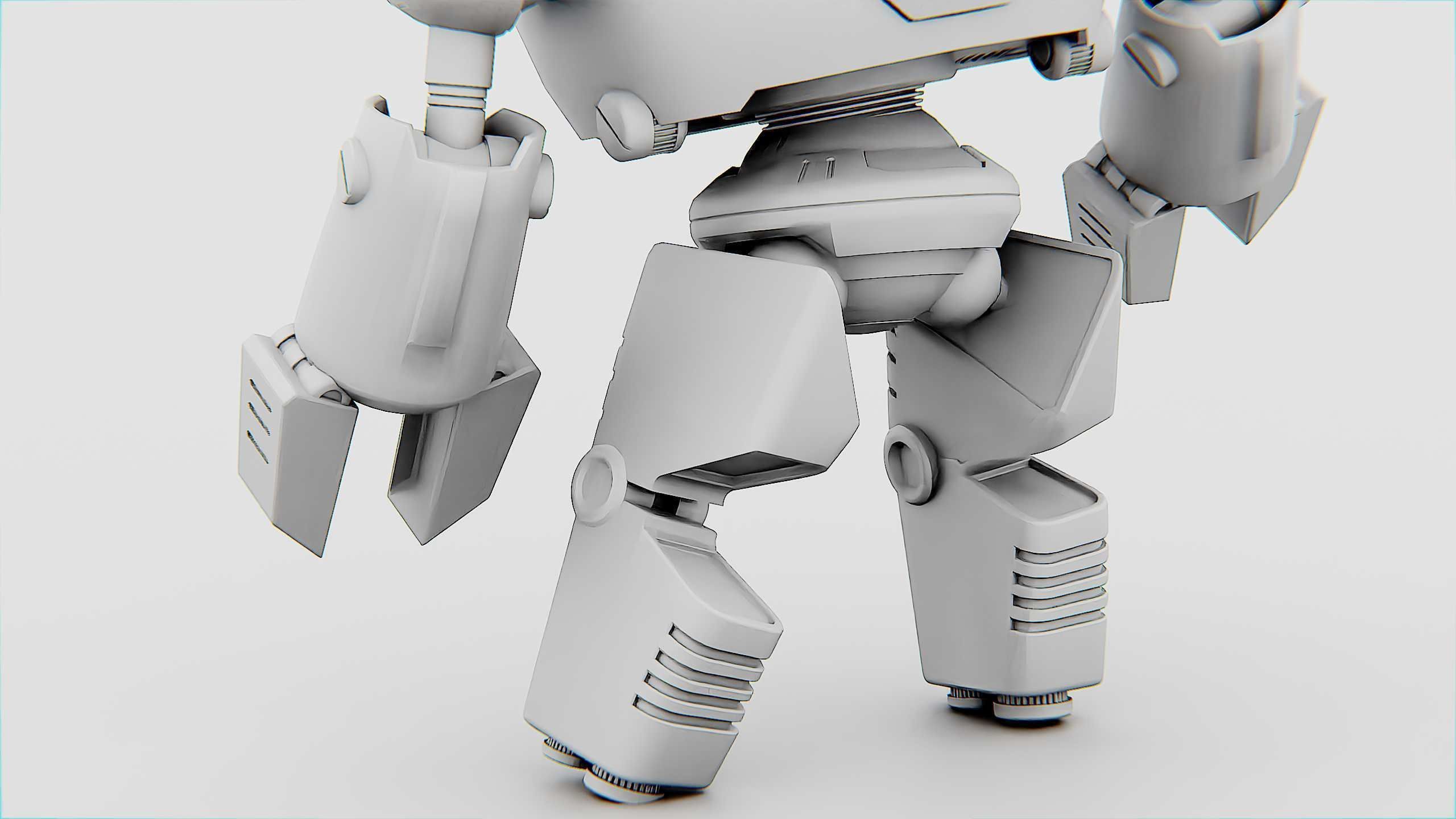 TOON DROID ZEFF Rigged for Unreal Engine - Unity - MIXAMO 3D model_35