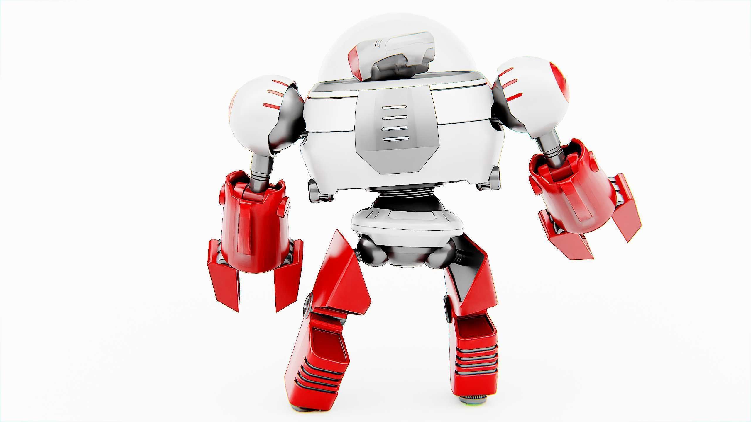 TOON DROID ZEFF Rigged for Unreal Engine - Unity - MIXAMO 3D model_16