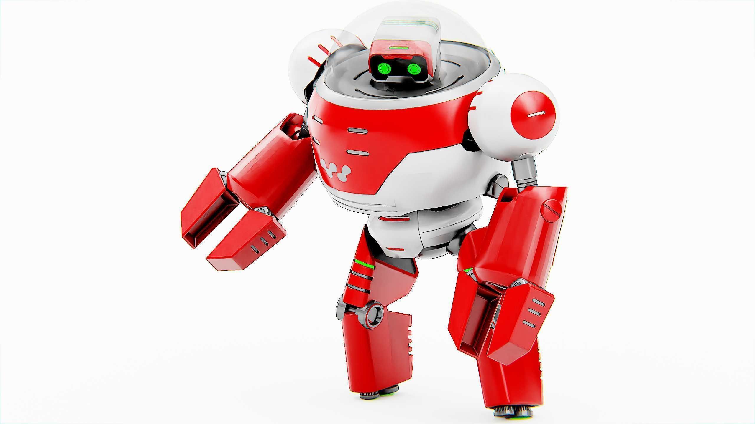 TOON DROID ZEFF Rigged for Unreal Engine - Unity - MIXAMO 3D model_26