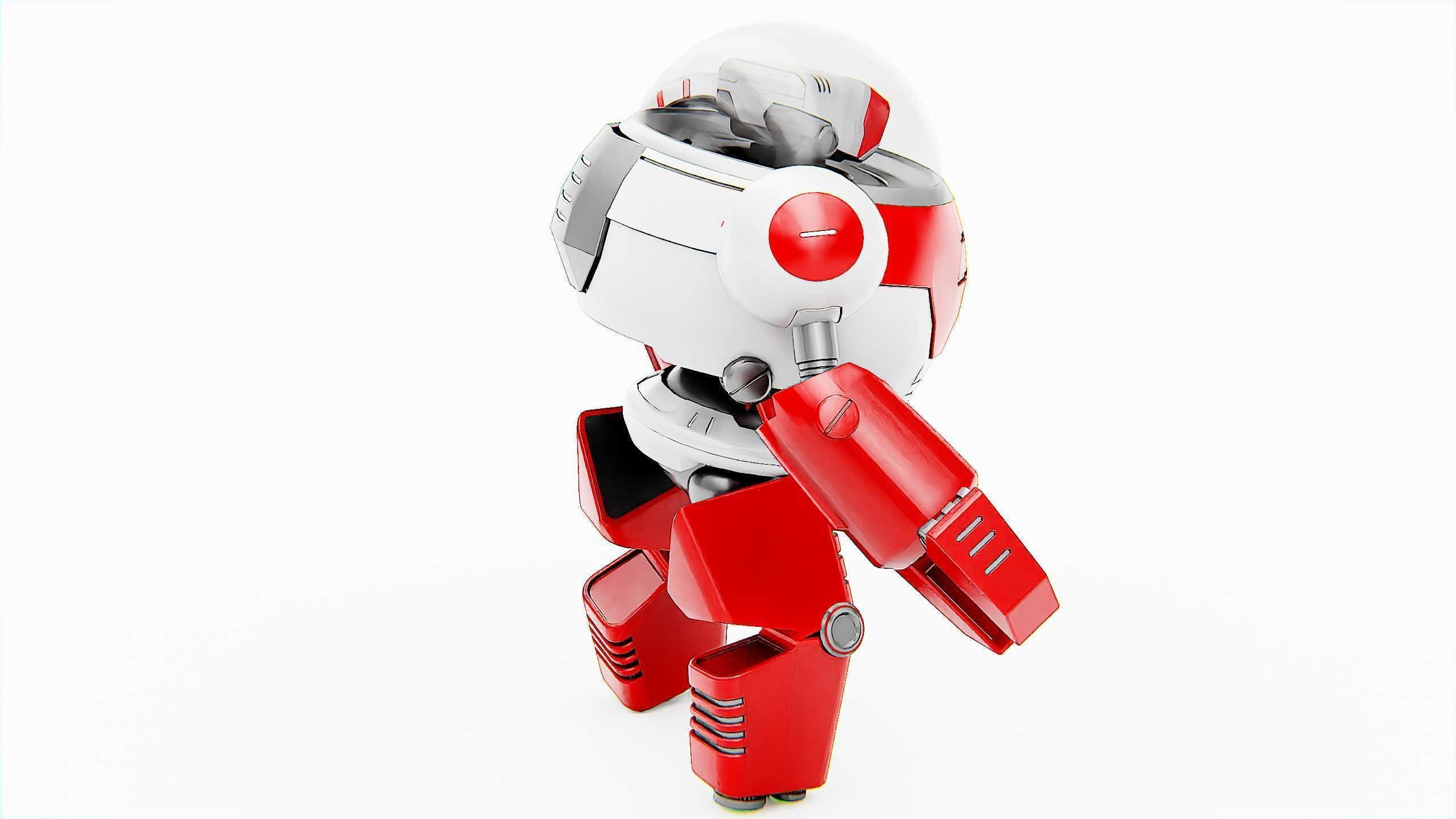 TOON DROID ZEFF Rigged for Unreal Engine - Unity - MIXAMO 3D model_10