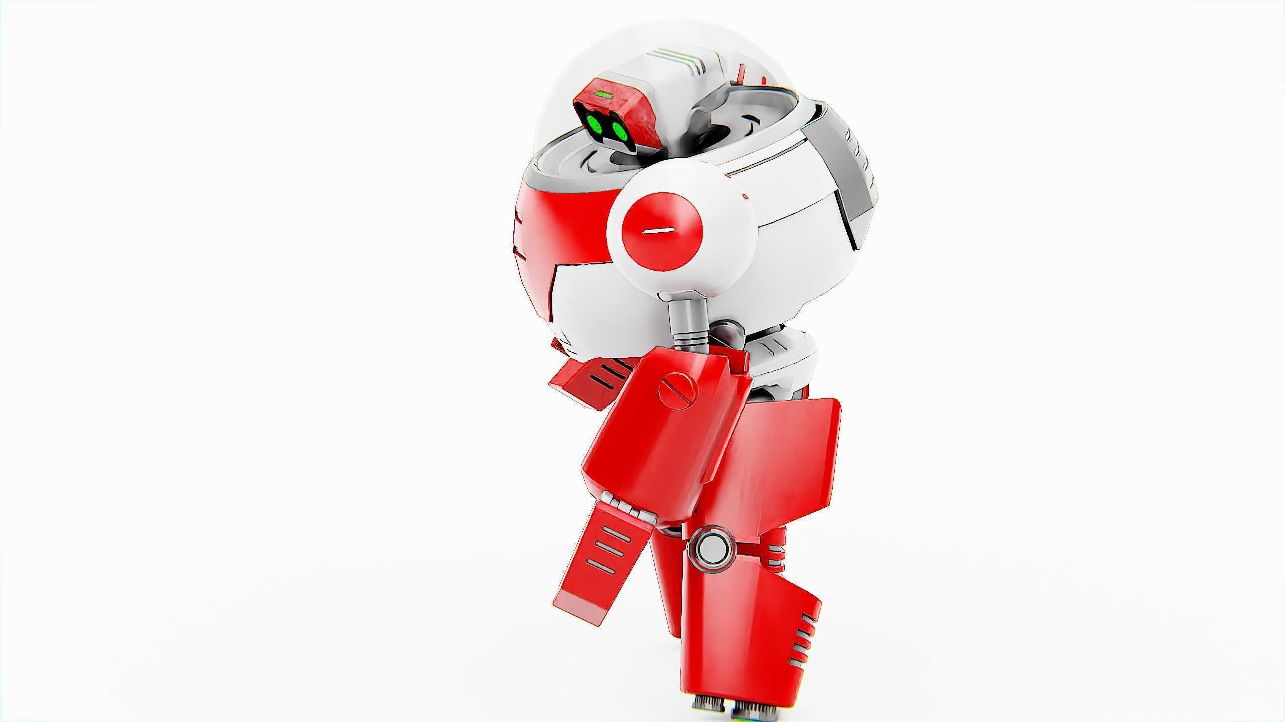 TOON DROID ZEFF Rigged for Unreal Engine - Unity - MIXAMO 3D model_22