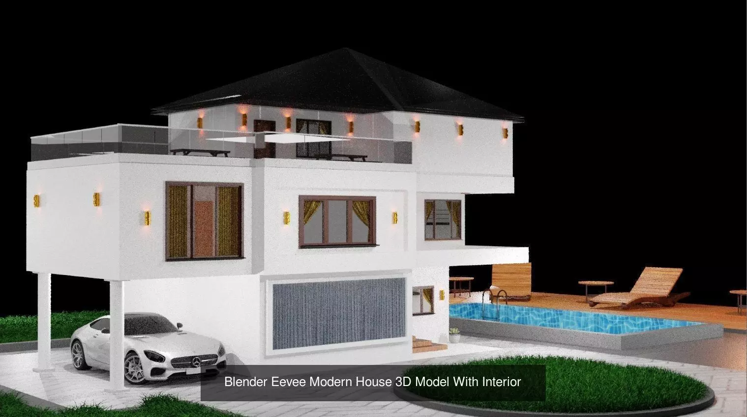 Modern House  3D Model Collection_0