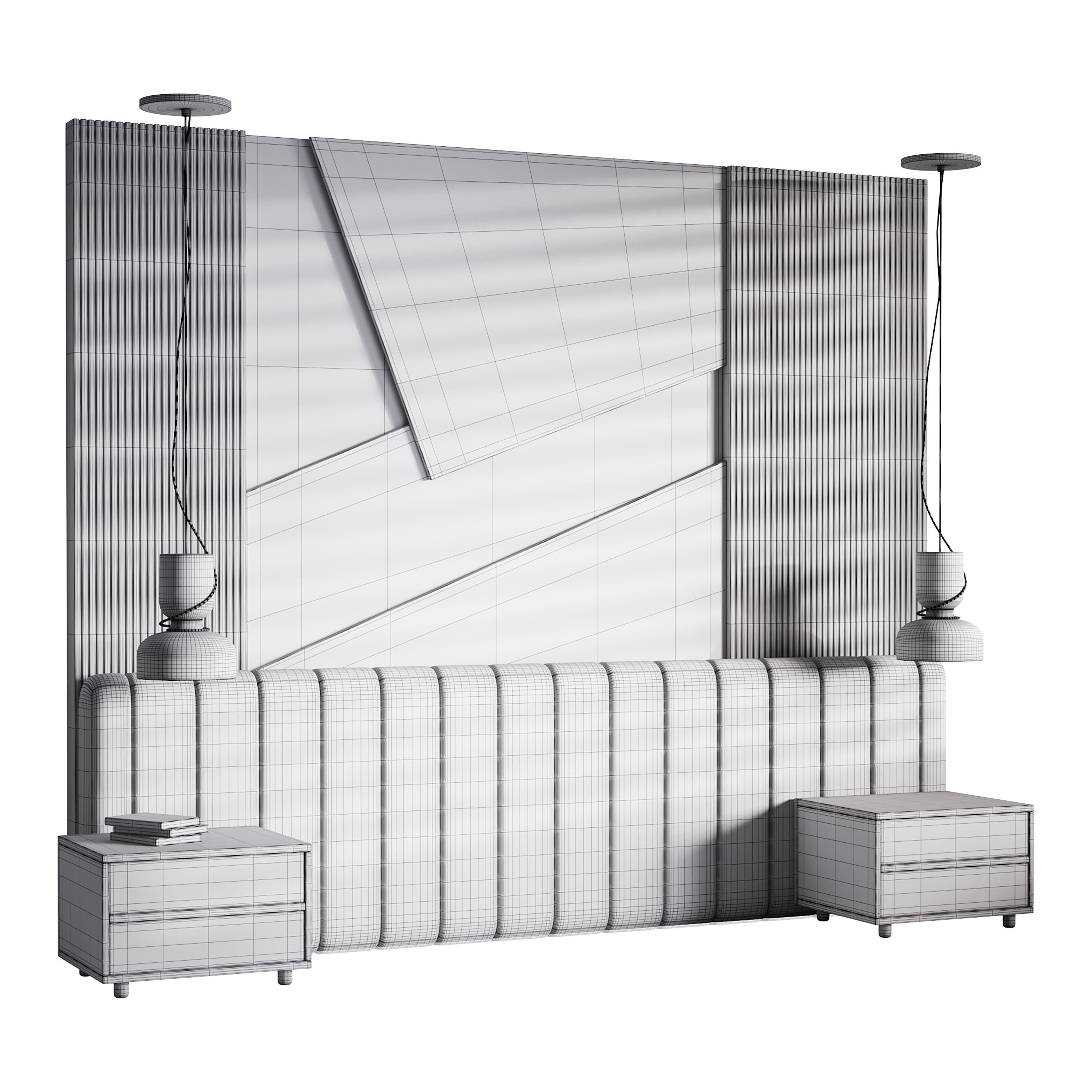 Decorative Wall panel  31 3D model_12