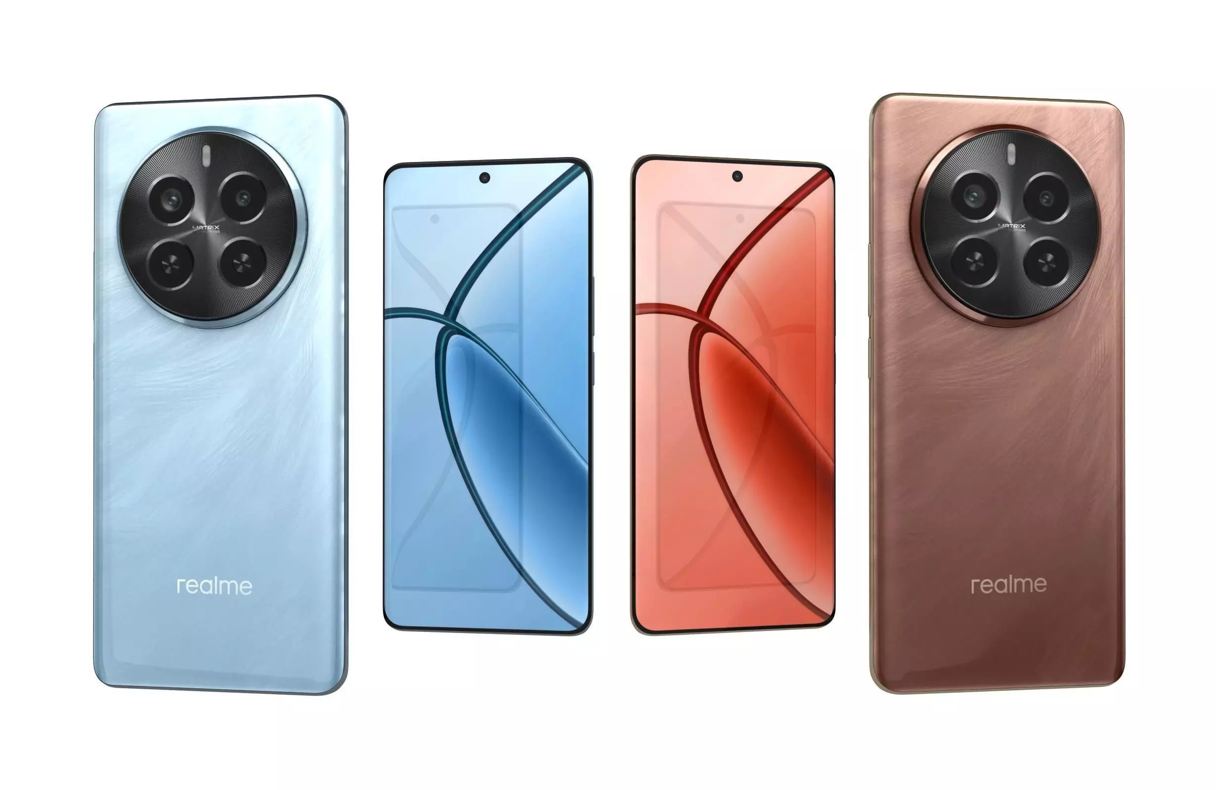 Realme P1 Pro 5G Blue And Brown 3D model