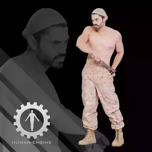 Male Scan - Victor Knife Pose 226