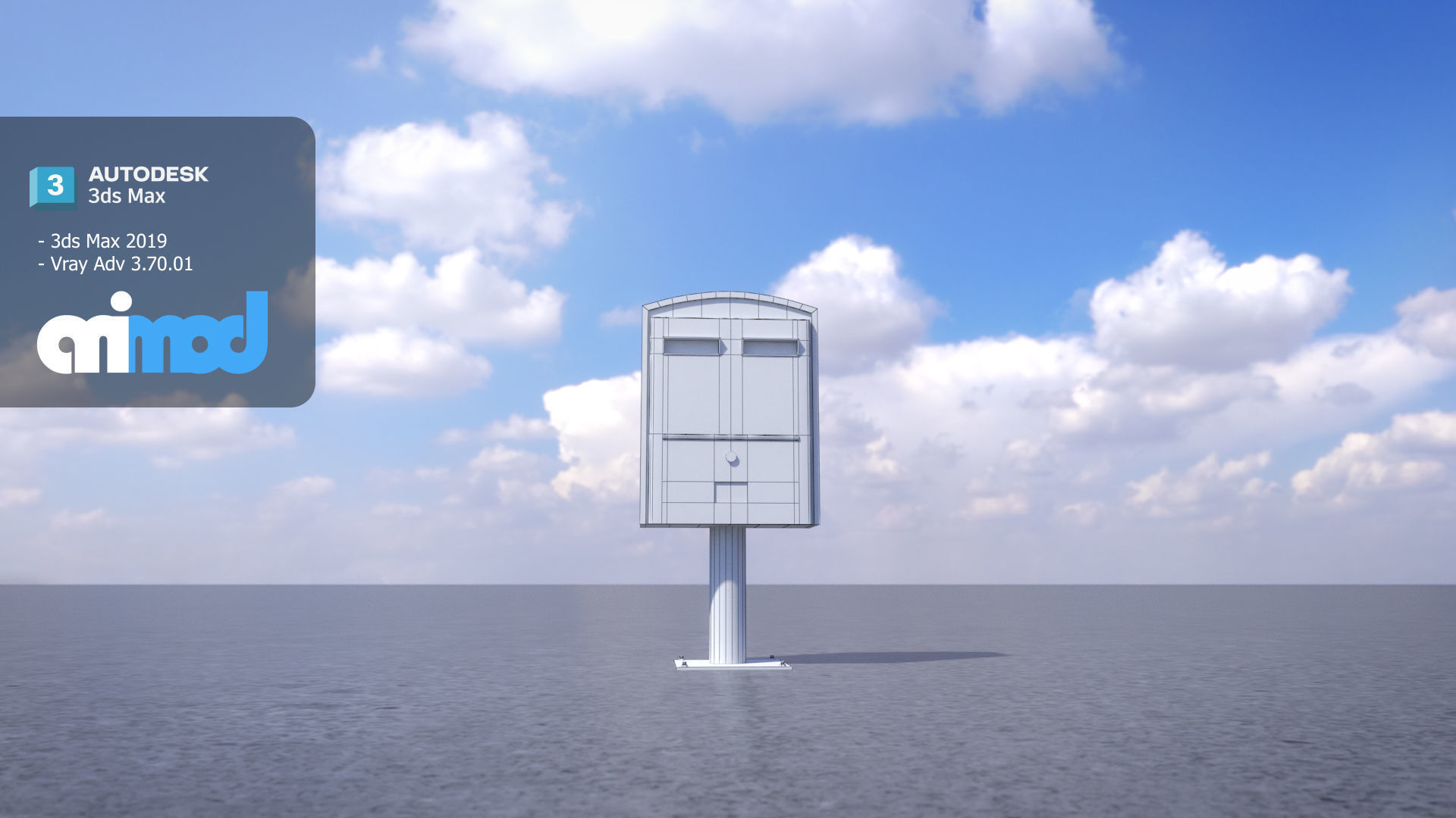 TW Posting Box Red 3D model_6