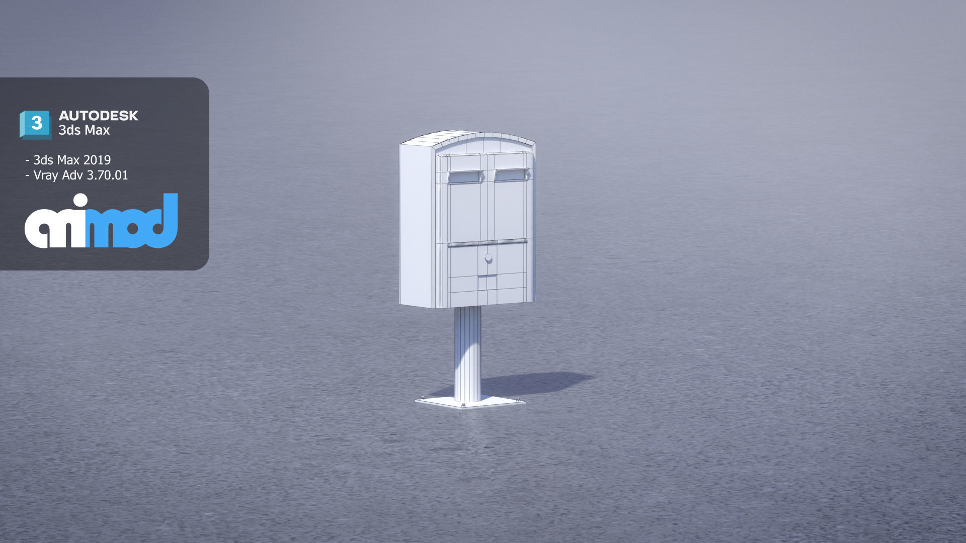TW Posting Box Red 3D model_9