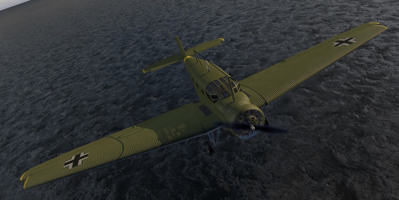 Junkers W 34 3D model_10